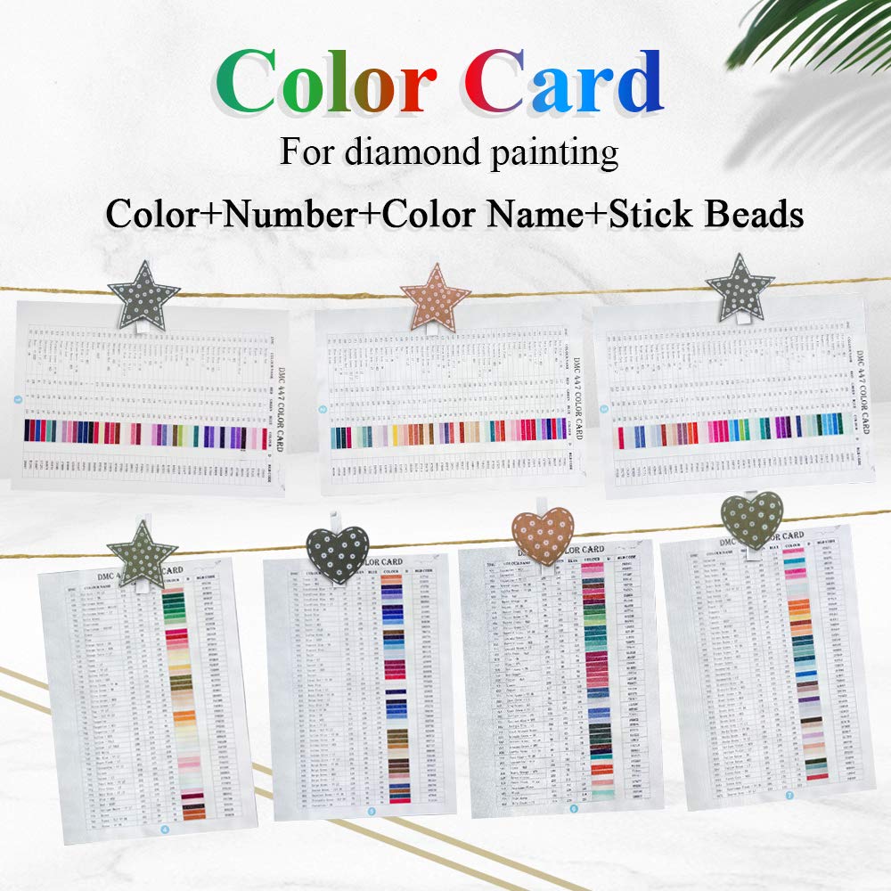 Diamond Painting Accessories Color Card Chart Booklet for Diamond