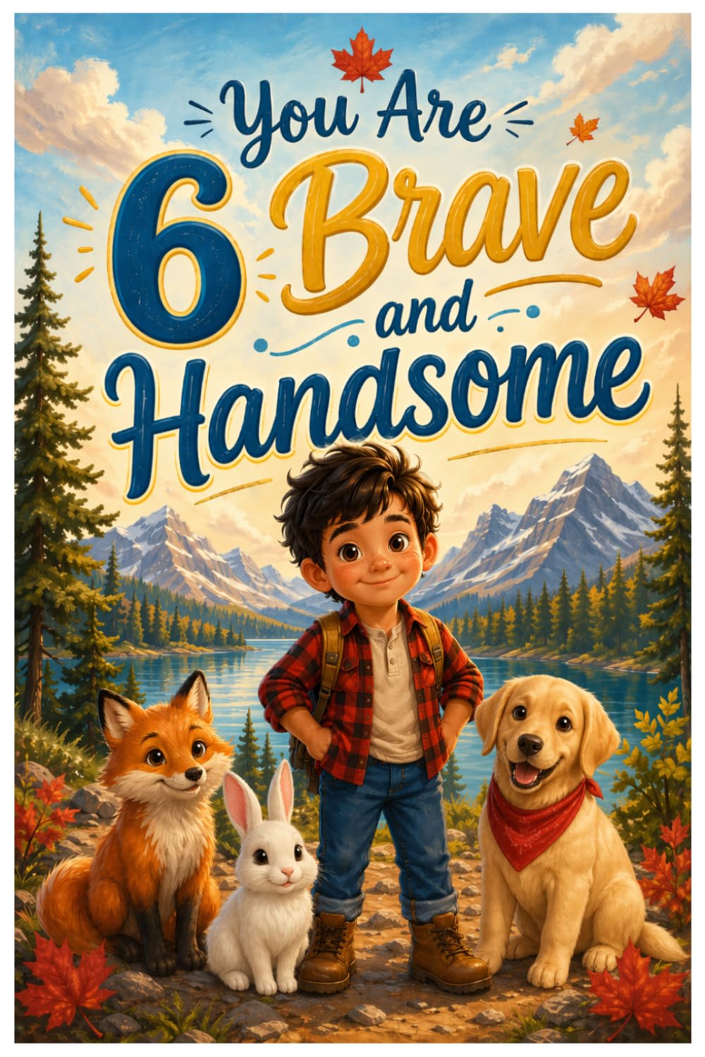 You Are 6 Brave and Handsome: Inspiring Stories for 6-Year-Old Boys About Courage, Confidence, Friendship, Kindness, and Growing Up