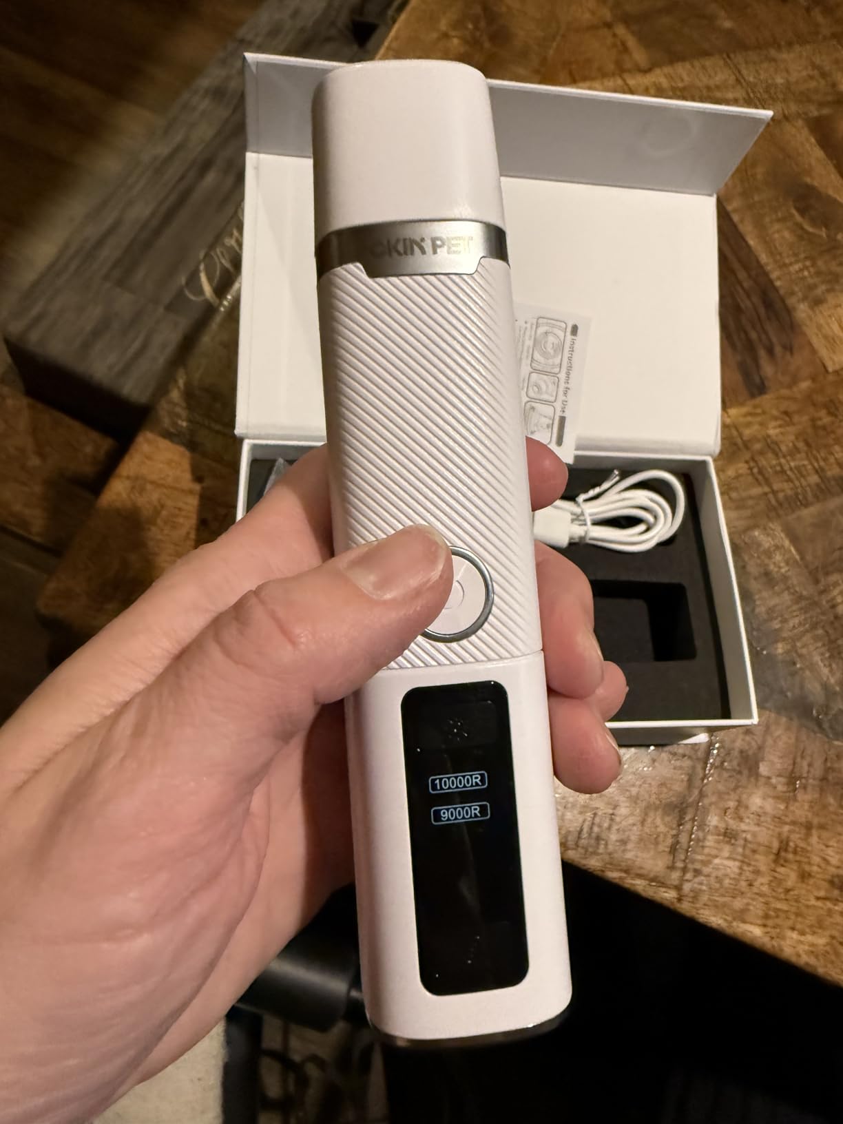 3-Speed Quiet Electric Pet Nail Grinder, 2 LED, 2000mAh Rechargeable, All Dogs & Cats photo review