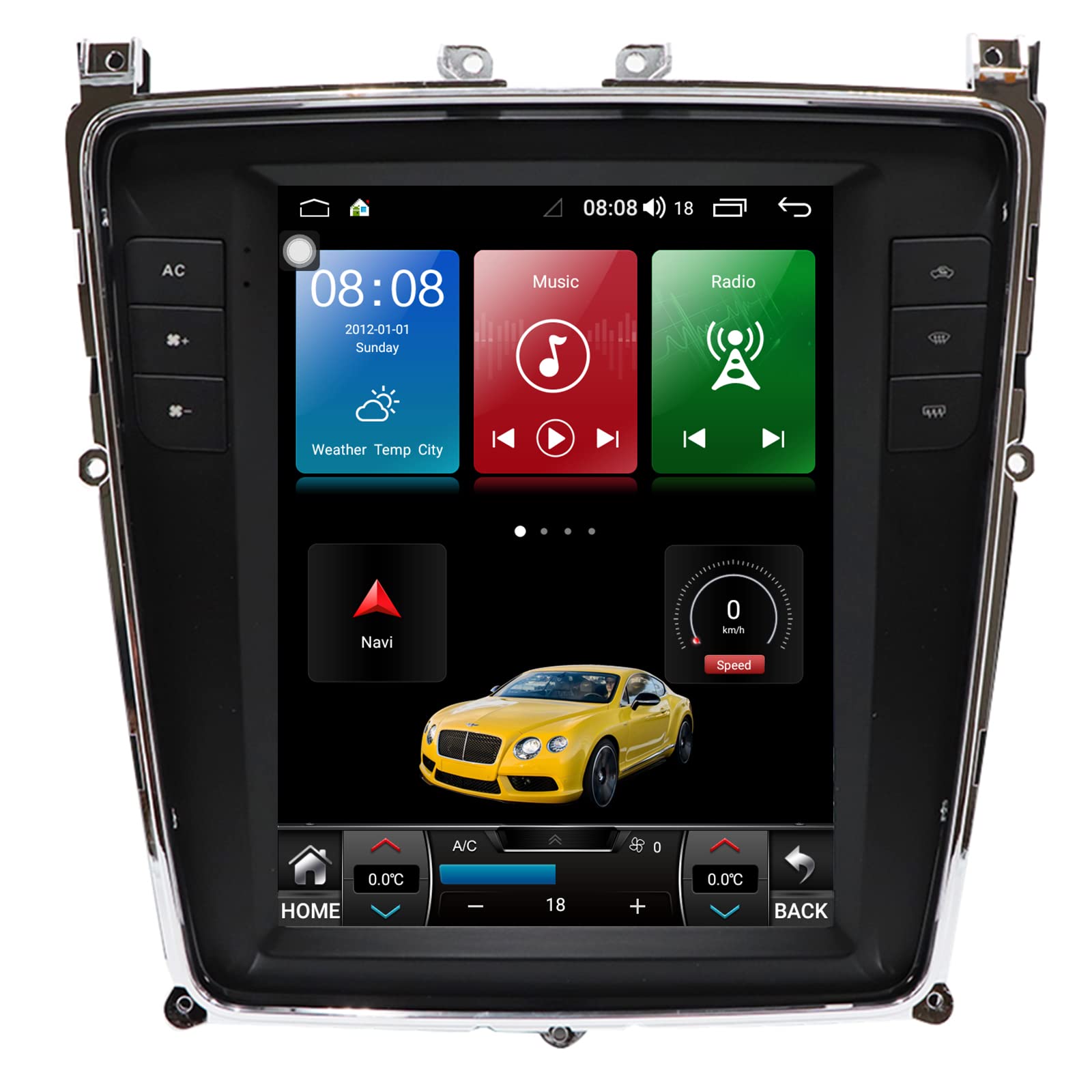 9.7 Inch Android 12.0 Car Stereo Radio for Bentley Continental GT, Flying Spur 2012-2019, 4+64G