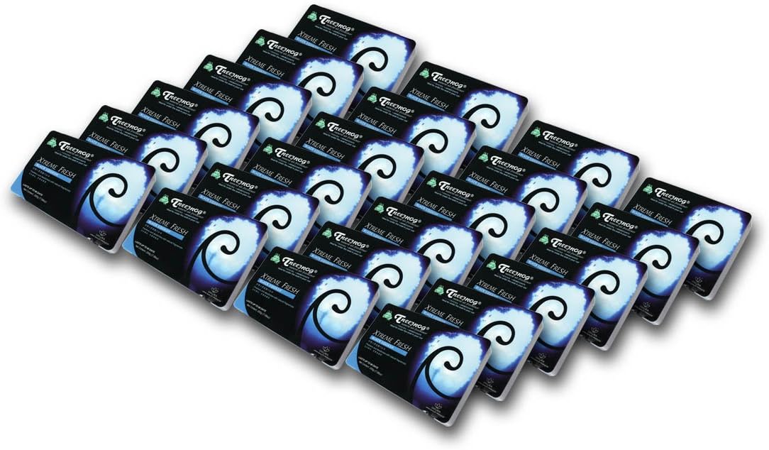 Auto Dynasty TreeFrog Xtreme Fresh Under-The-Car Natural Air Freshener, Lemon Scented, Pack of 24