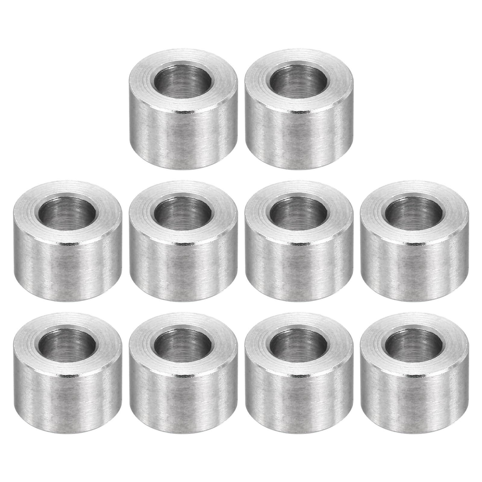 PATIKIL M3 Stainless Steel Spacers, 12Pcs Metal Spacer 3mm ID x 6mm OD x 4mm L Screw Standoff for 1/8" or M3 Screw — image 1