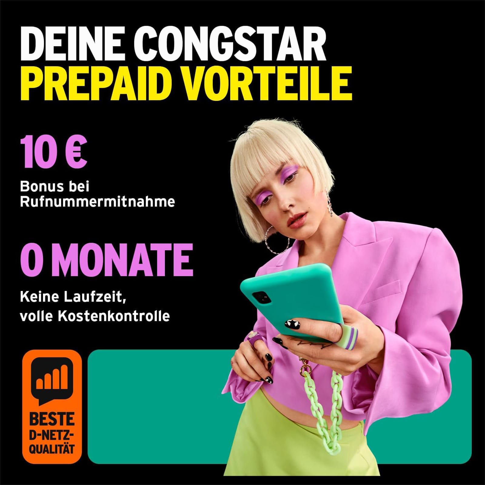 congstar Prepaid Bundle Prepaid L mit Samsung Galaxy A05s, 64GB, schwarz