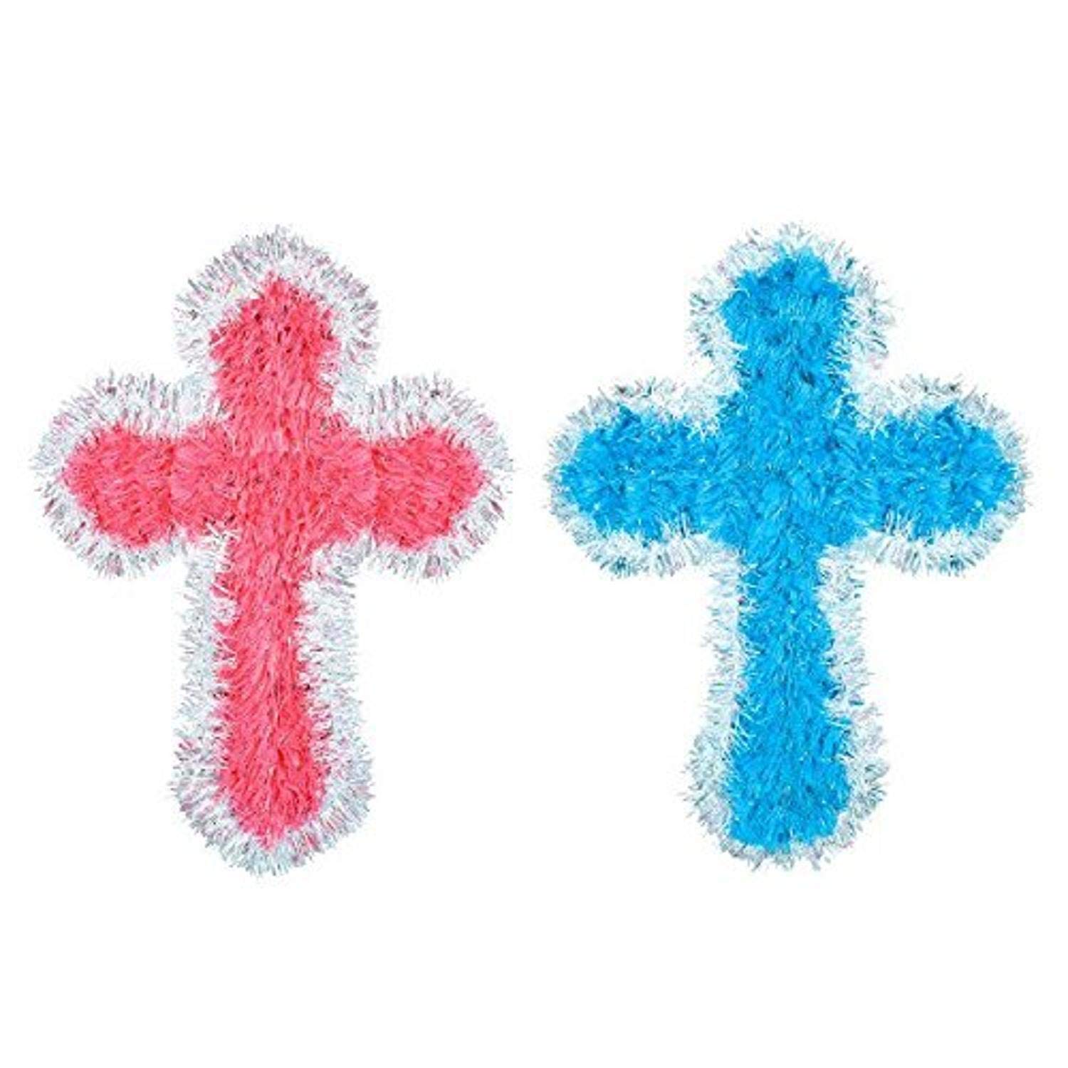 Amscan Assorted Tinsel Cross Decorations