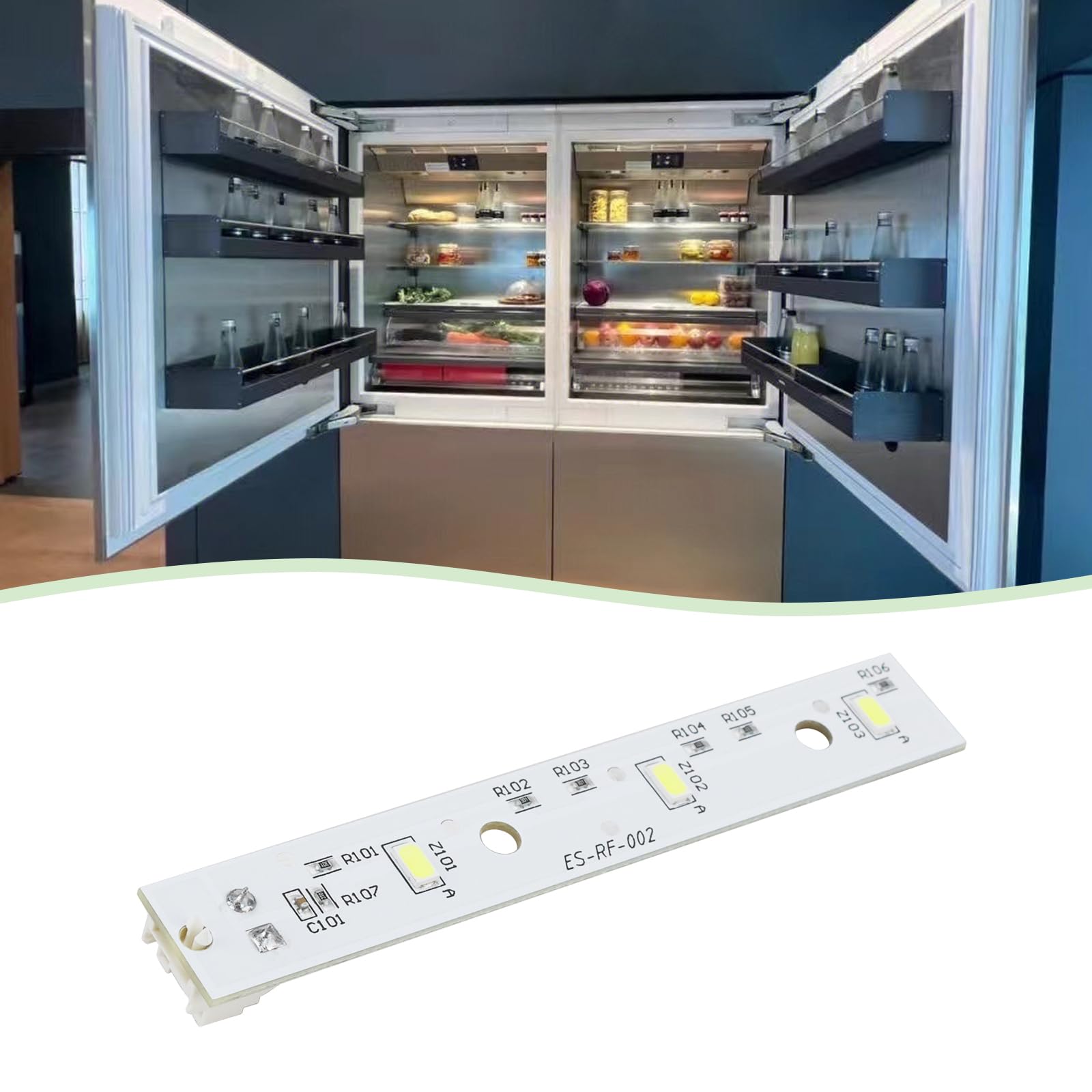 ECSiNG 1Pc LED Light Bulb Board Replacement WR55X26671 Compatible with GE PS11767930 AP6035586 4468532 EAP11767930 LED3344588 - Image 2
