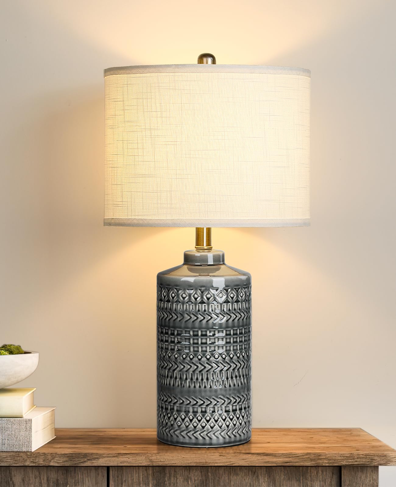 Modern Ceramic Table Lamp, 24.5
