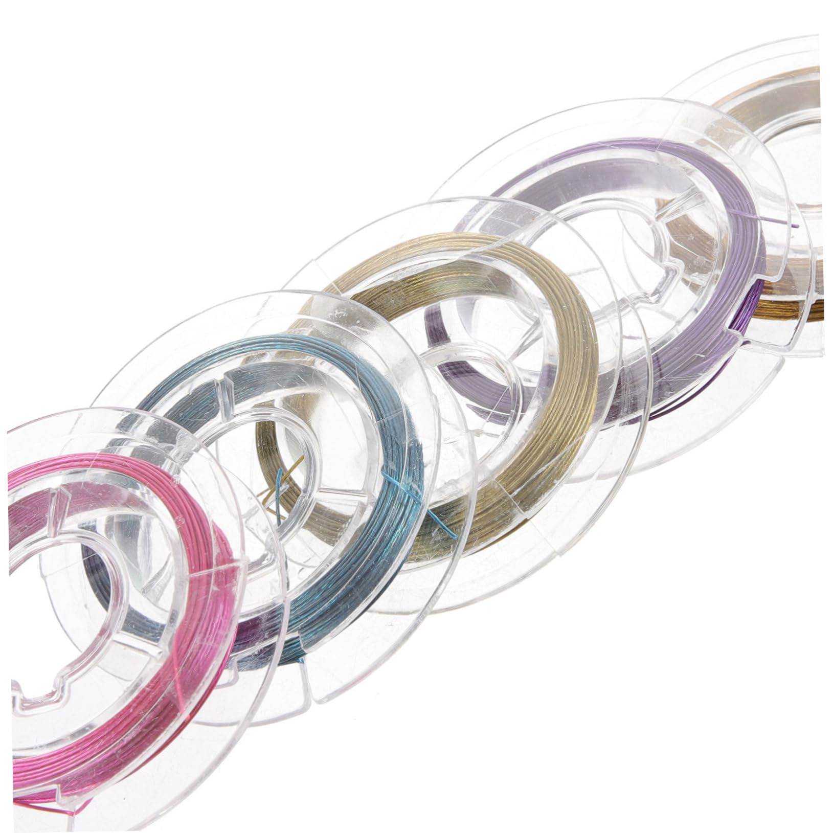 4 Set Filo di acciaio per perline filo di rame per copricapo di gioielli fatti a mano filo per scultura pieghevole filo di perline resistente all'usura kit hair charms hair jewelry