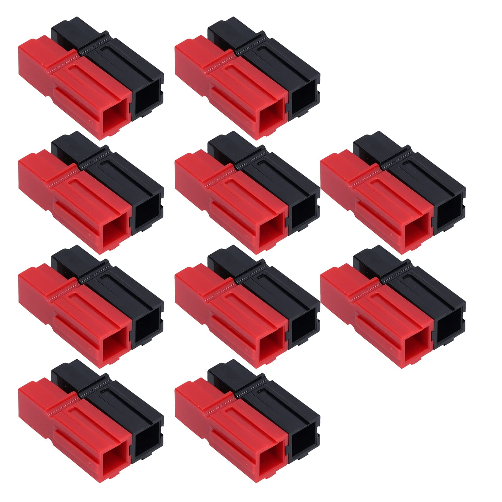 Contatti Connettori Batteria da 75 A Spine Rosse/nere + Terminali, Placcati in Argento, Corrente Elevata per Gruppo di Codifica, con Code di Rondine Stampate