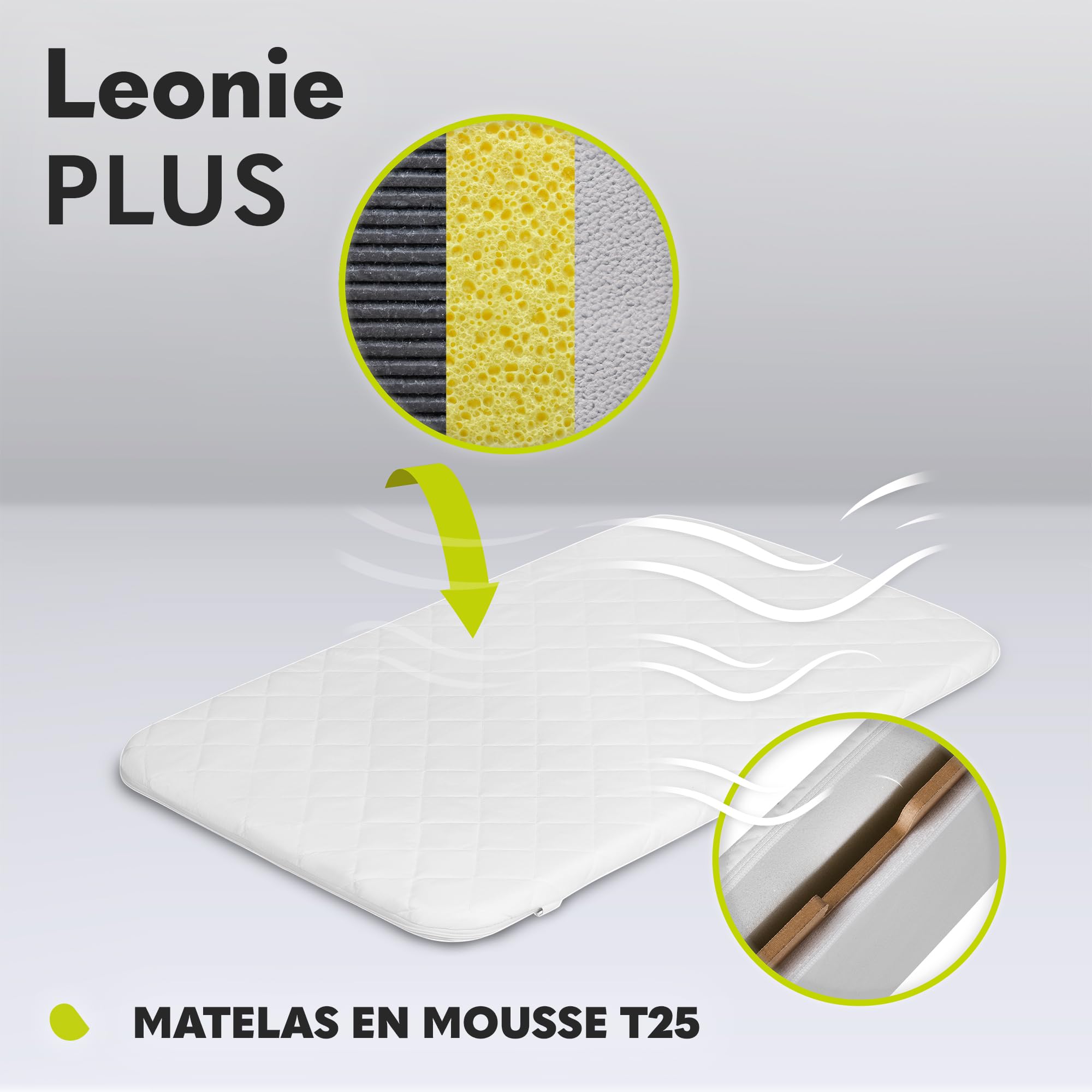lionelo Leonie Plus Lit Bébé 3 en 1 Jusqu’à 9kg, Cododo et Berceau, Hauteur Réglable, Parois Aérées, Côté Amovible, Grand Panier