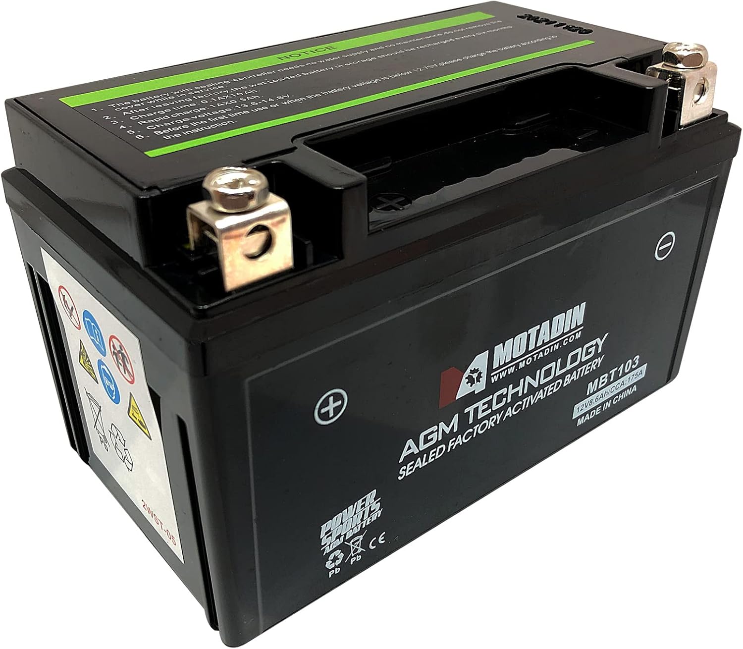 AGM Battery Compatible With Honda 31500-MCJ-642AH 31500-MGZ-A01 31500-MCJ-642 31500-MCJ-643