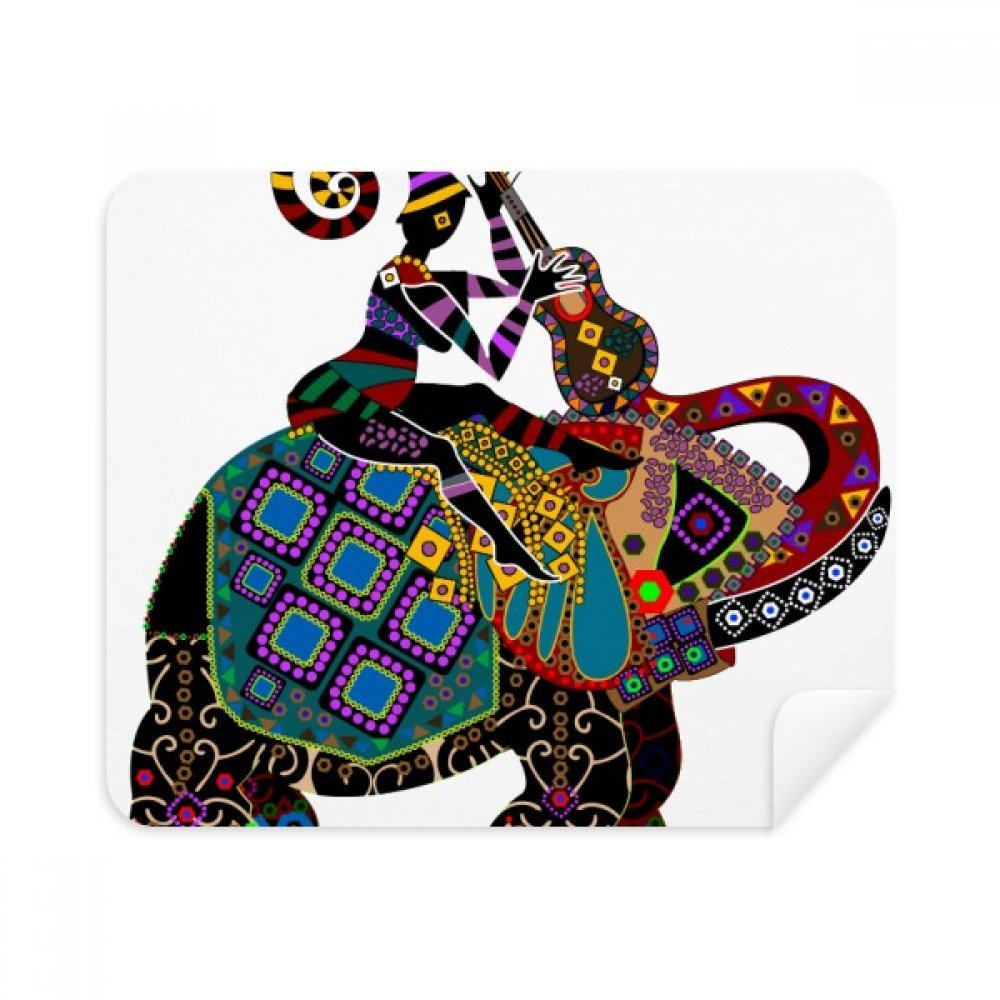 Elephant Trekking China Minority Dressing Totem Cleaning Cloth Screen Cleaner 2pcs Suede Fabric
