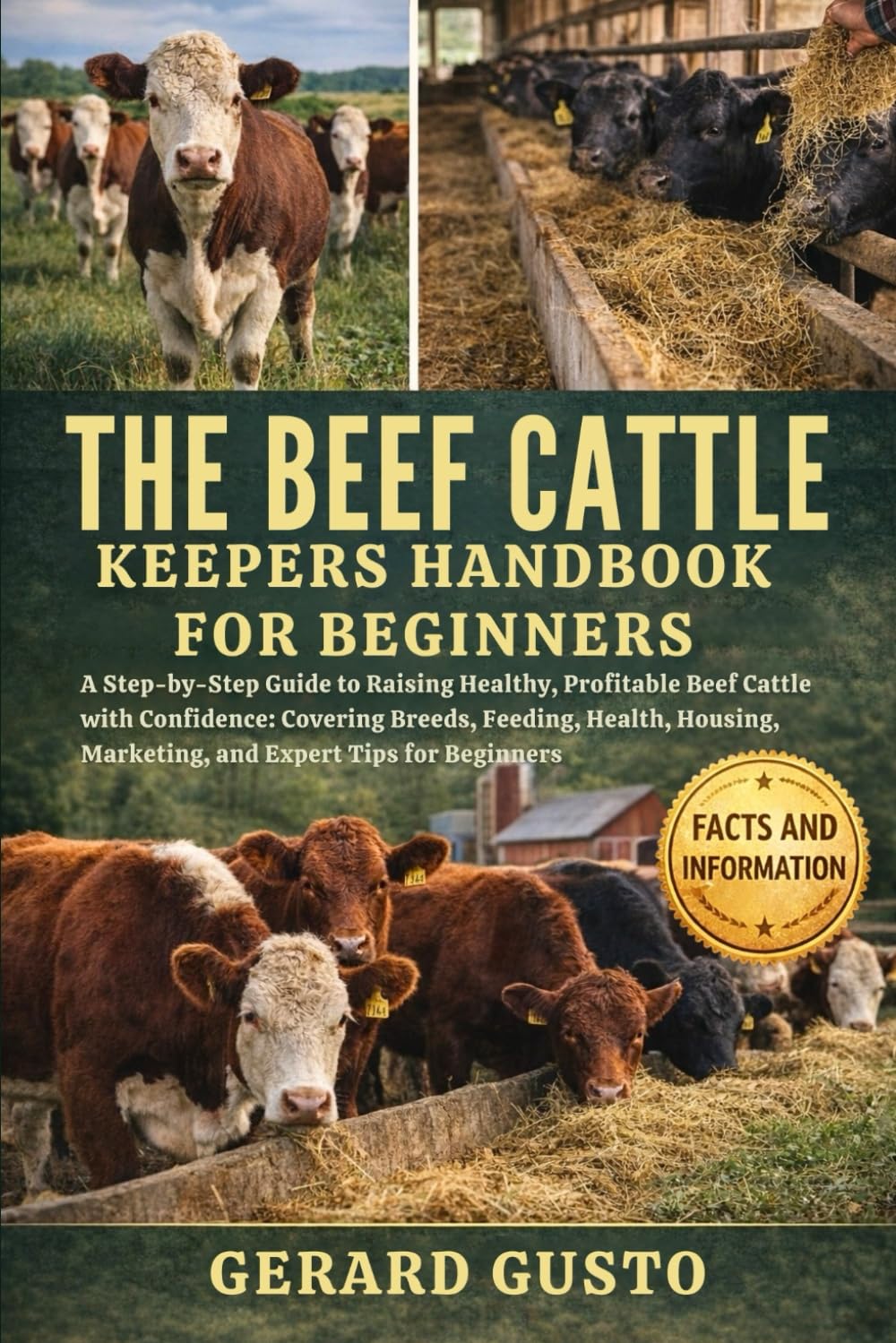 THE BEEF CATTLE KEEPERS HANDBOOK FOR BEGINNERS: A Step-by-Step Guide to Raising Healthy, Profitable Beef Cattle with Confidence: Covering Breeds, ... Marketing, and Expert Tips for Beginners