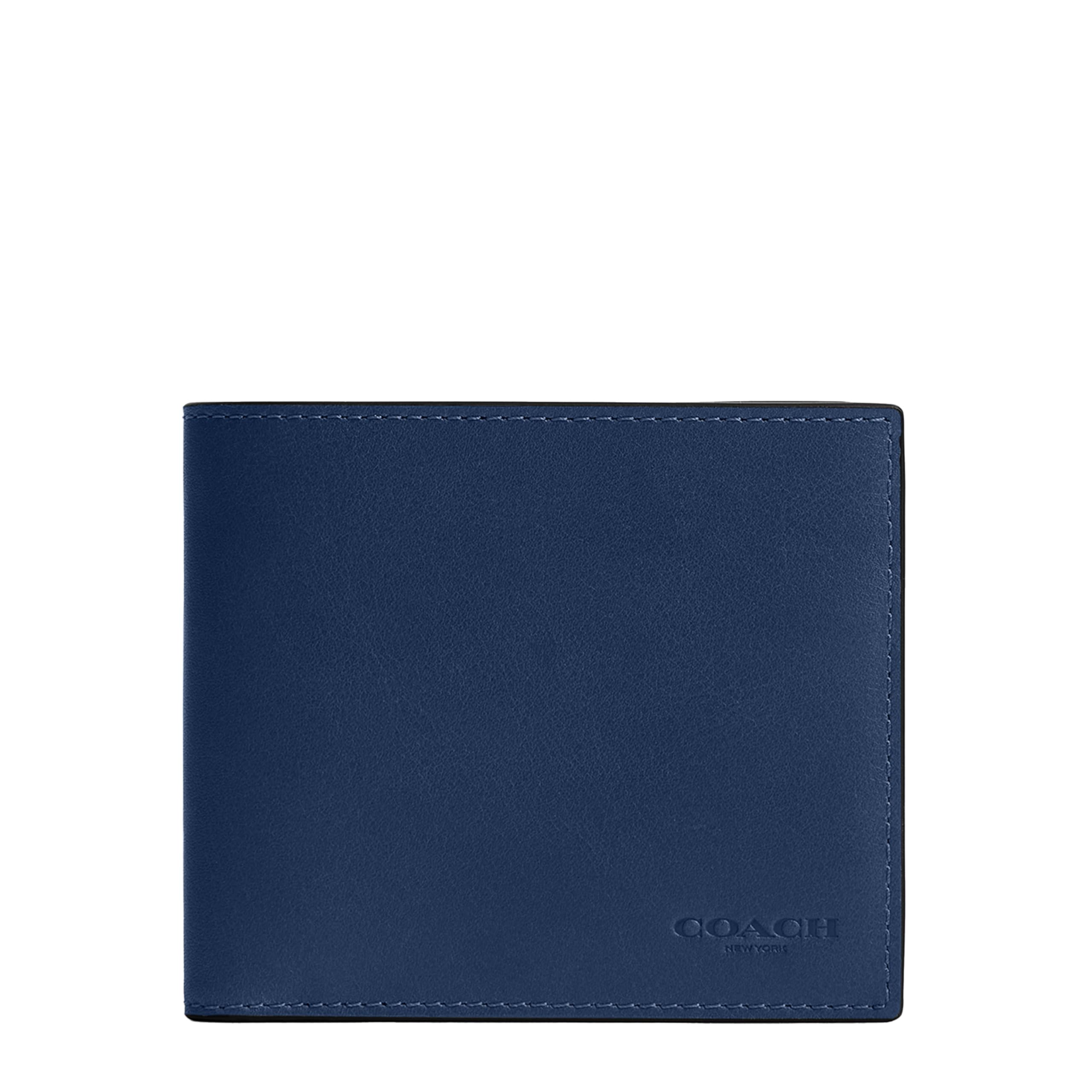 Coach Men's Coin Accessory-Travel Wallet, Deep Blue