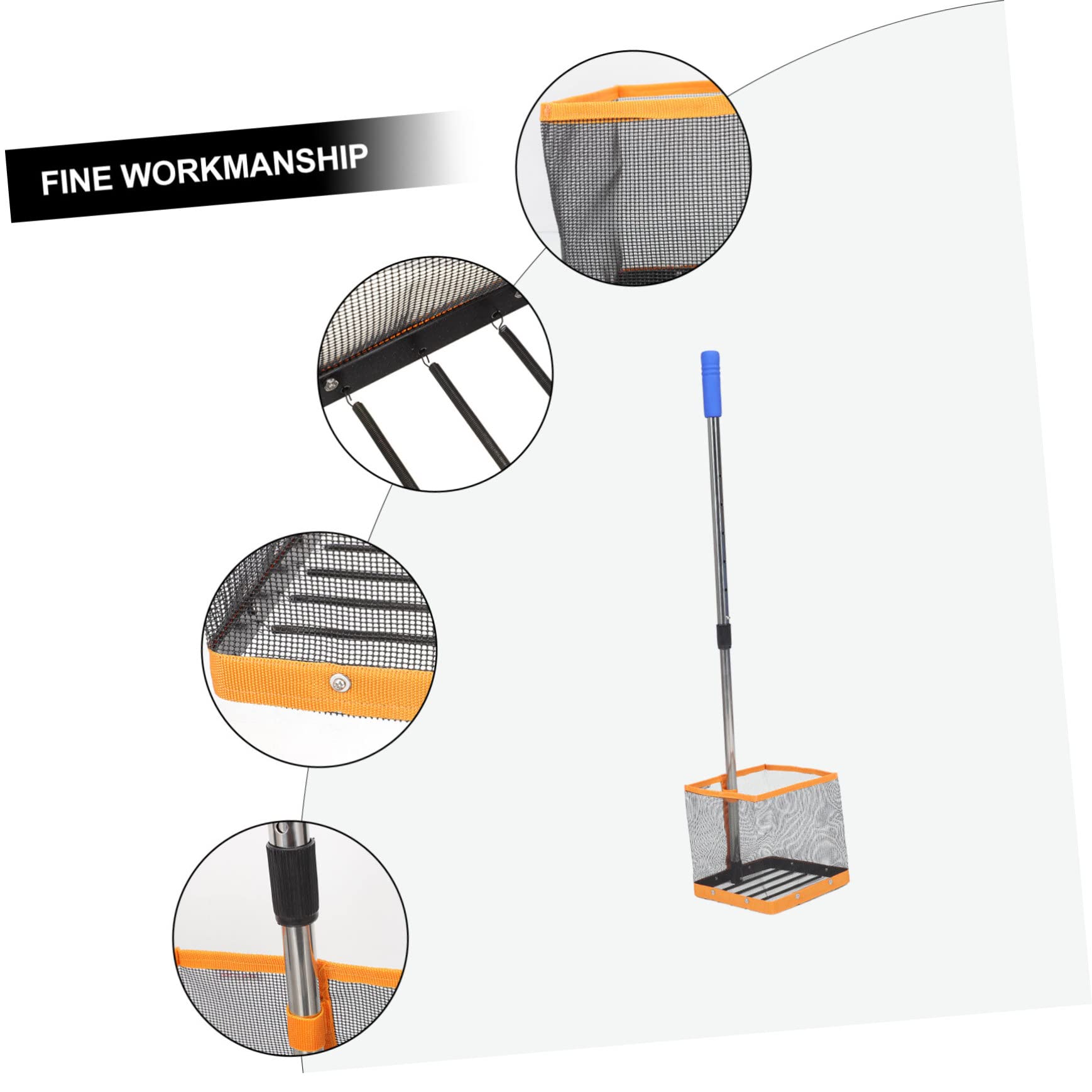 TOYANDONA Raccoglitore Portatile per Palline Pong Strumento con Rete per Allenamento e Facile Usare e Resistente Design Ergonomico
