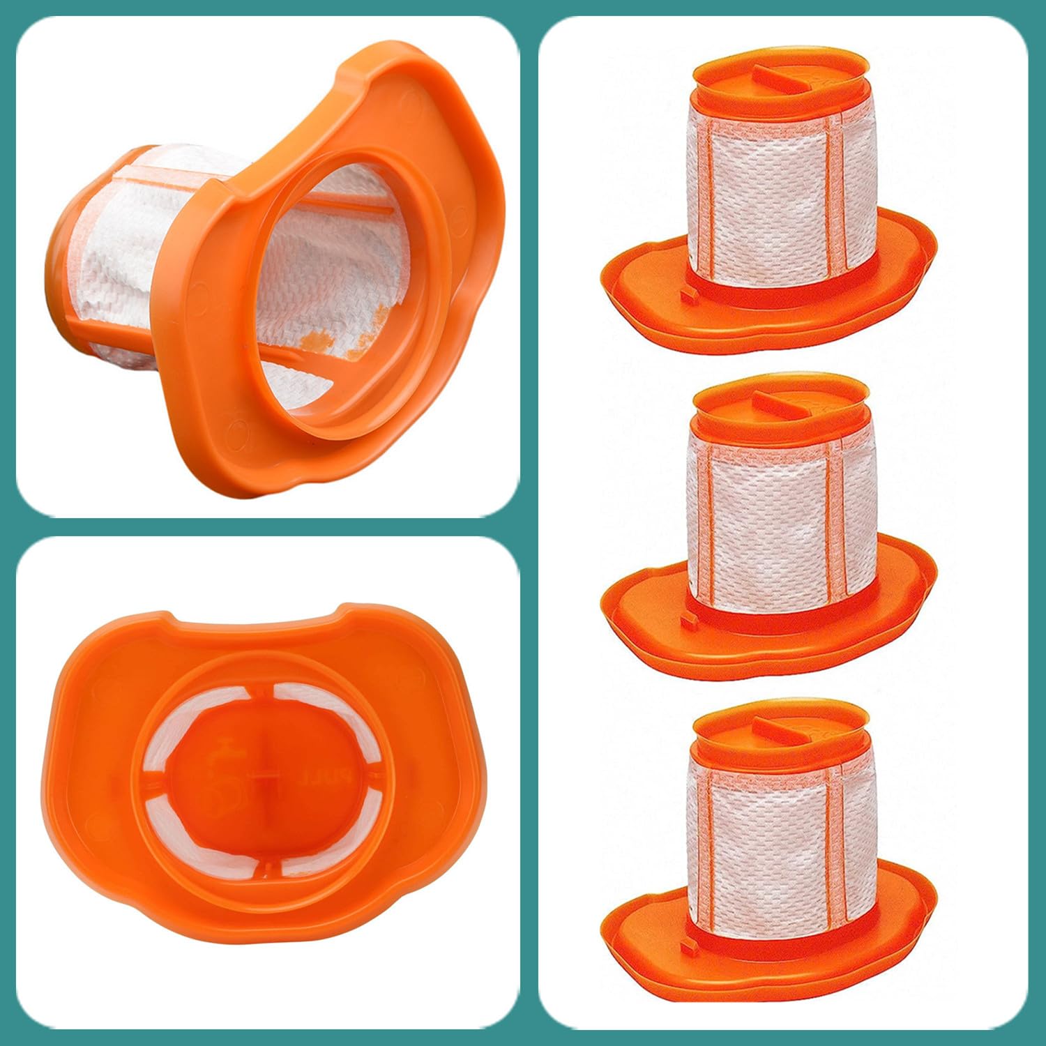 3 Stuks Filters Voor BLACK DECKER BHHV320B BHHV320J BHHV520BF Bhhv520bfp Bhhv520bt Bhhv520jf Draadloze Stofzuiger Boris