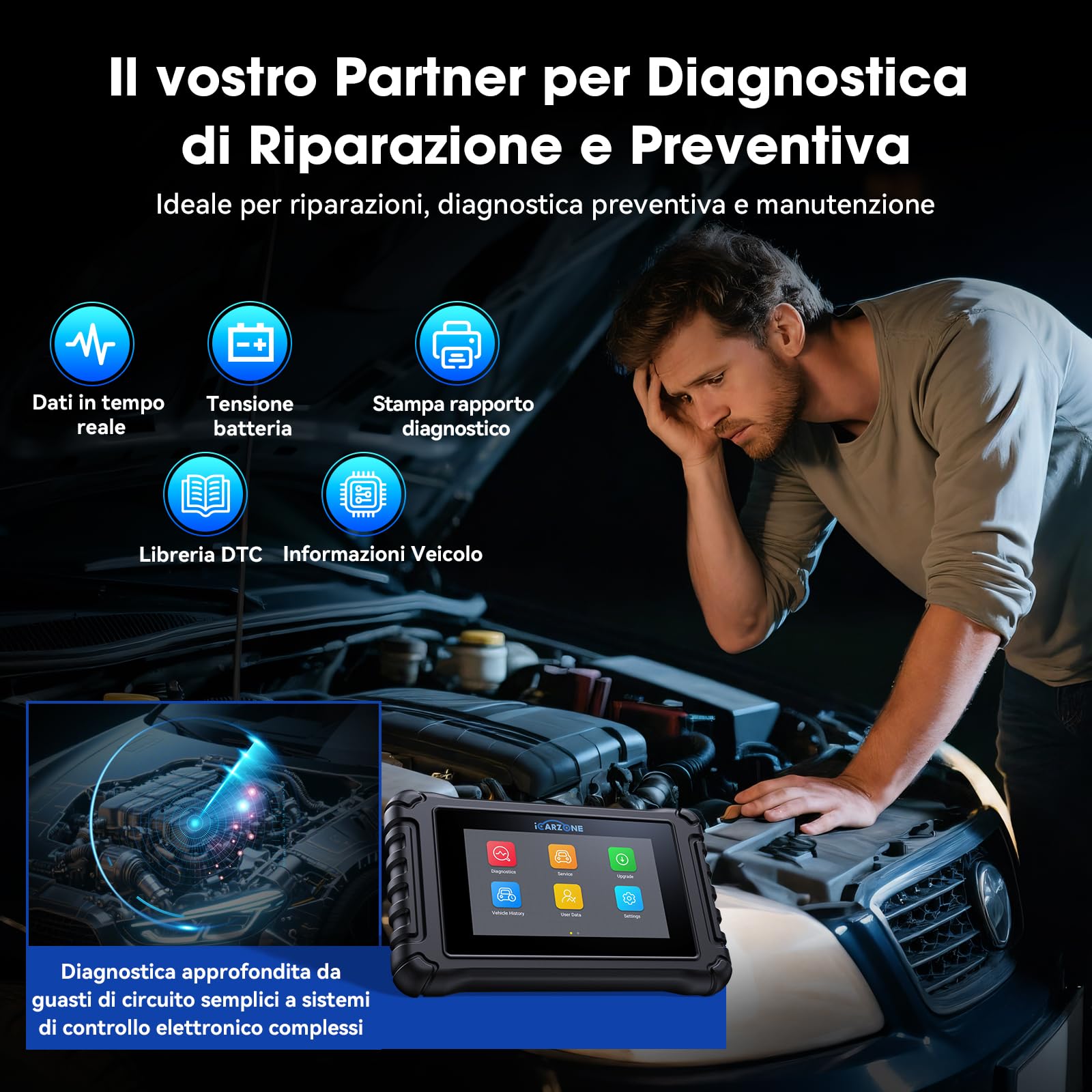 UR800 OBD2 Auto Diagnostica Tutte i Sistemi, 49+36 Extra Ripristino/Test Attivo,Apprendimento TCM/ECM/Albero Motore, Bidirezionale Diagnosi Auto, Codifica ECU per VW/BMW/V.A.G/Auto VIN/CAN FD