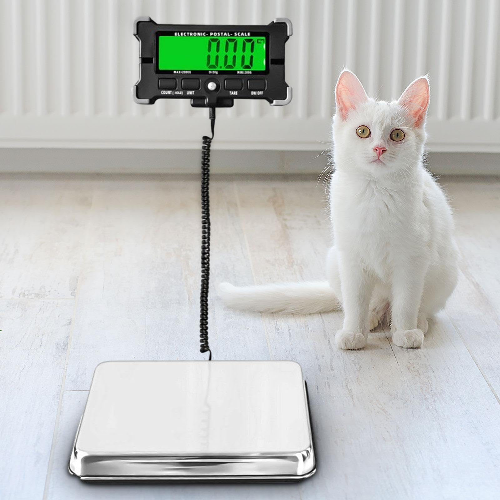 Almencla Balance Numérique pour Courrier, Pesage pour Entrepôts, 120 Kg/10 G, Balance D'expédition pour Lettres