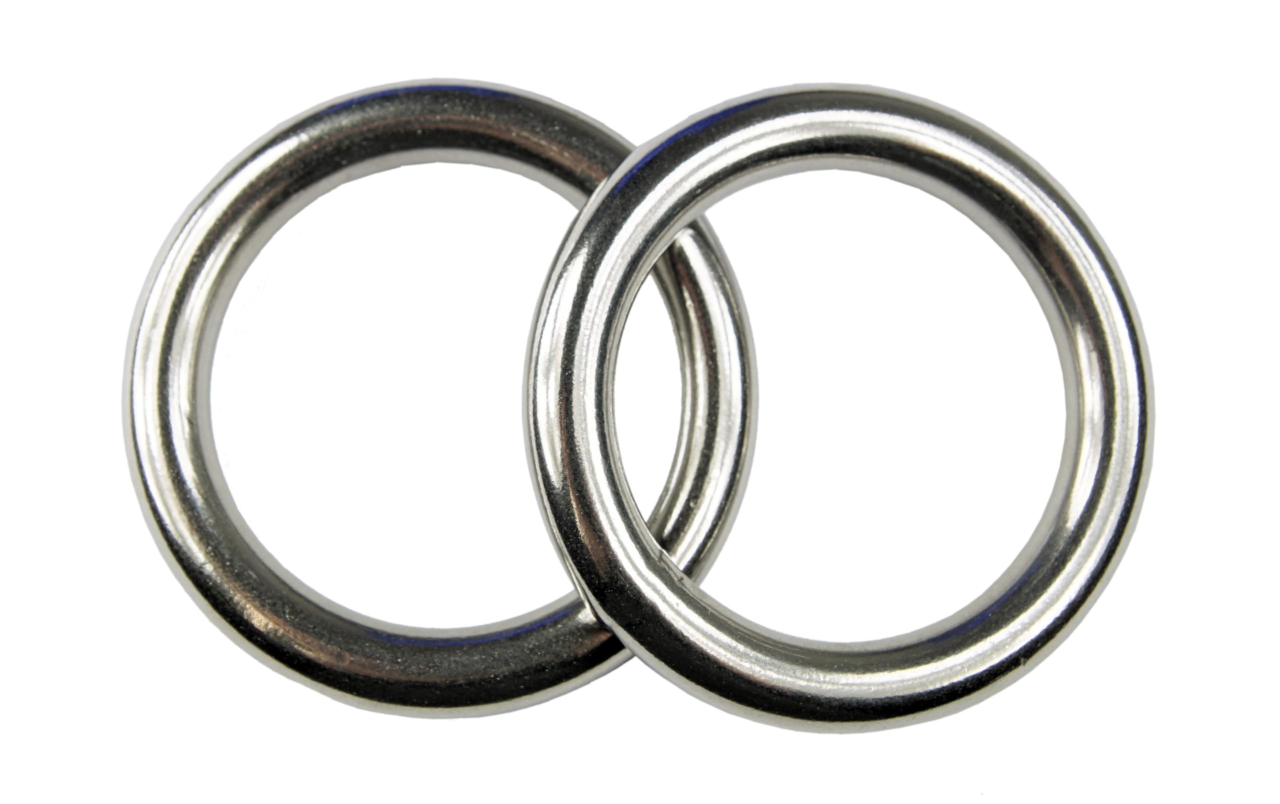KAMERO Edelstahl V4A, Ring, rund, Rundring, rostfrei, 12x70mm, 10 Stück (10, 12x70mm)