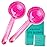 MontBeauty Ice Globes for Face, Freezer Safe and Highly Effective Facial Globes for Daily Beauty Routines, Face Roller to Tighten Skin, Reduce Puffiness, Enhance Circulation and Complexion (Pink)