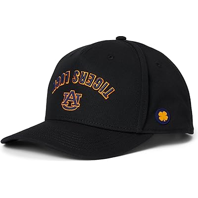 Black Clover Auburn Game Day Adjustable Snapback Hat black/cotton twill navy 3d embroidery