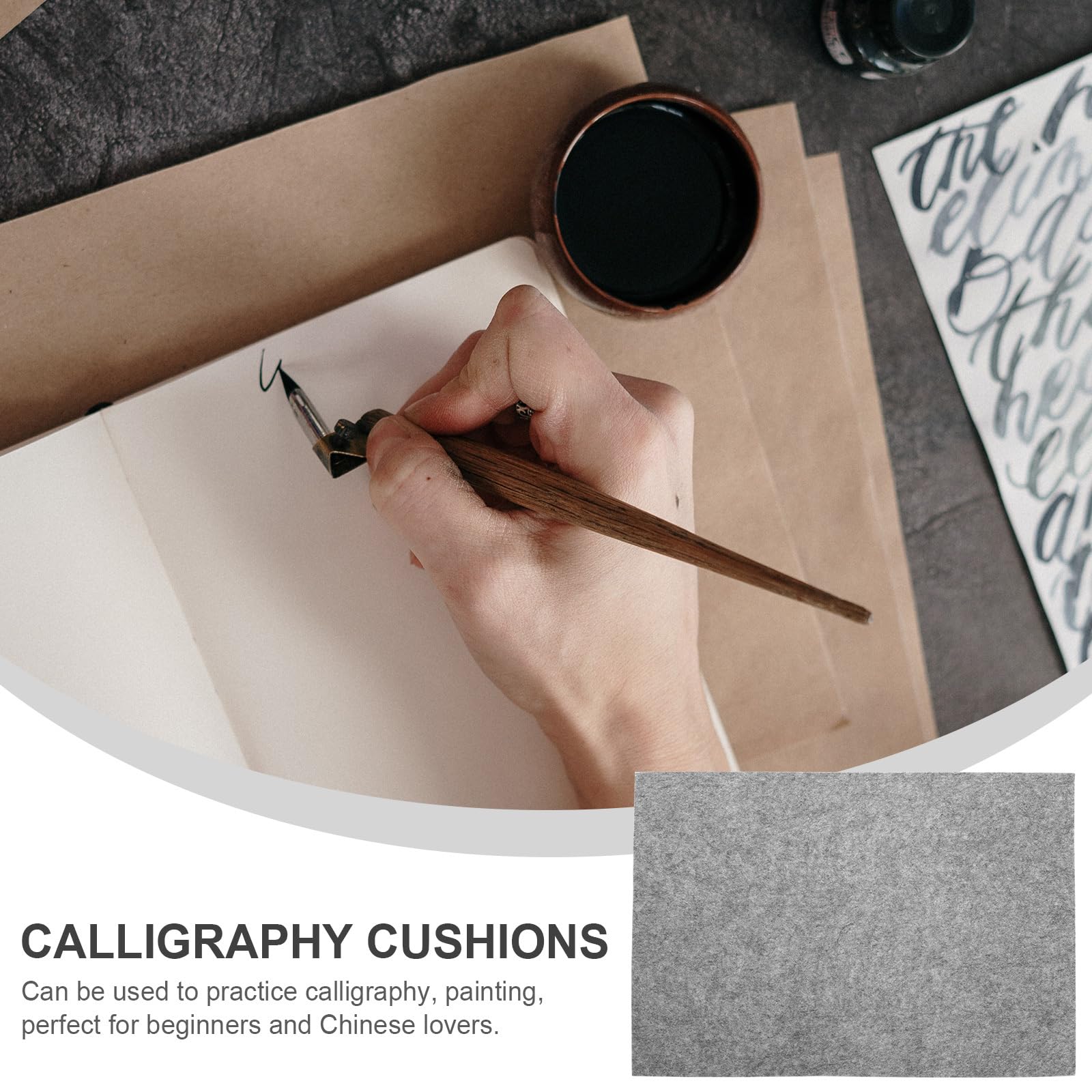 VILLCASE Chinese Calligraphy Drawing Felt Mat - Image 4