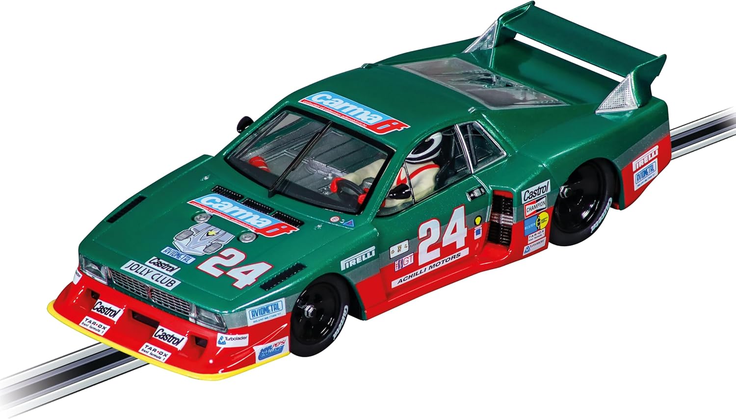 Carrera 32082 Lancia Beta Montecarlo Turbo No.24, 24h Daytona 1981 1:32 Scale Digital 132 Slot Car Racetrack Vehicle