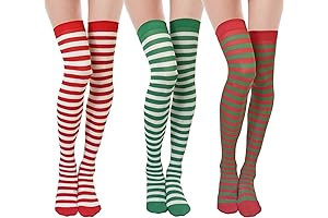 Christmas Over Knee Socks