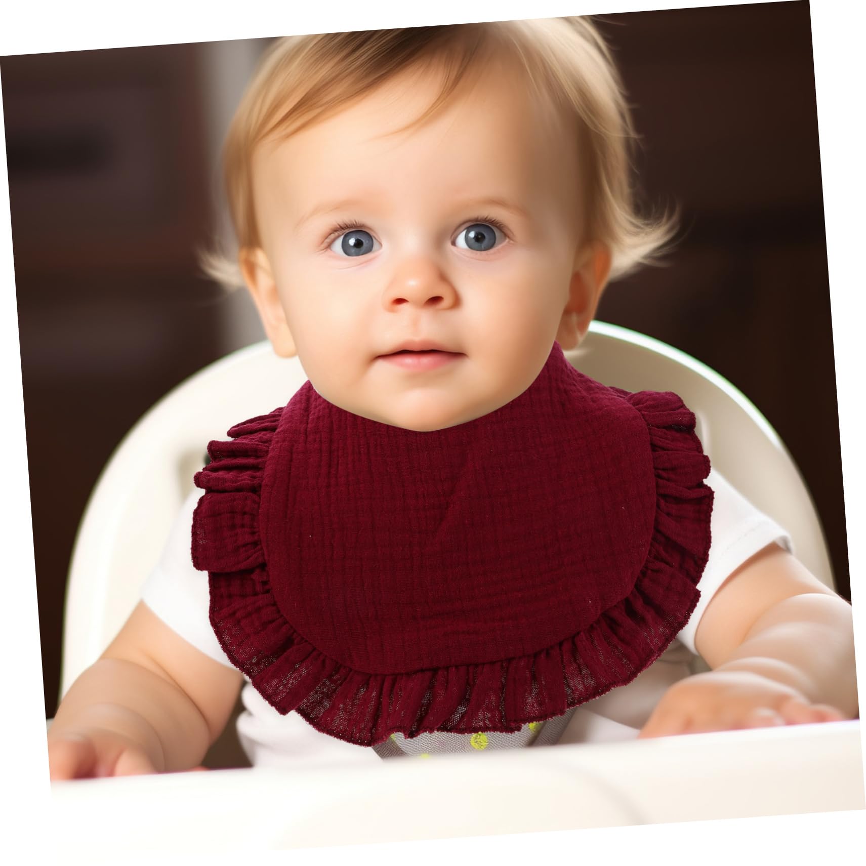 Balacoo 8 piezas Baberos Bandana para Niña Algodón Súper Absorbentes para Niñas Recién Nacidos para Babear y Dentición Lavables y Secado Rápido