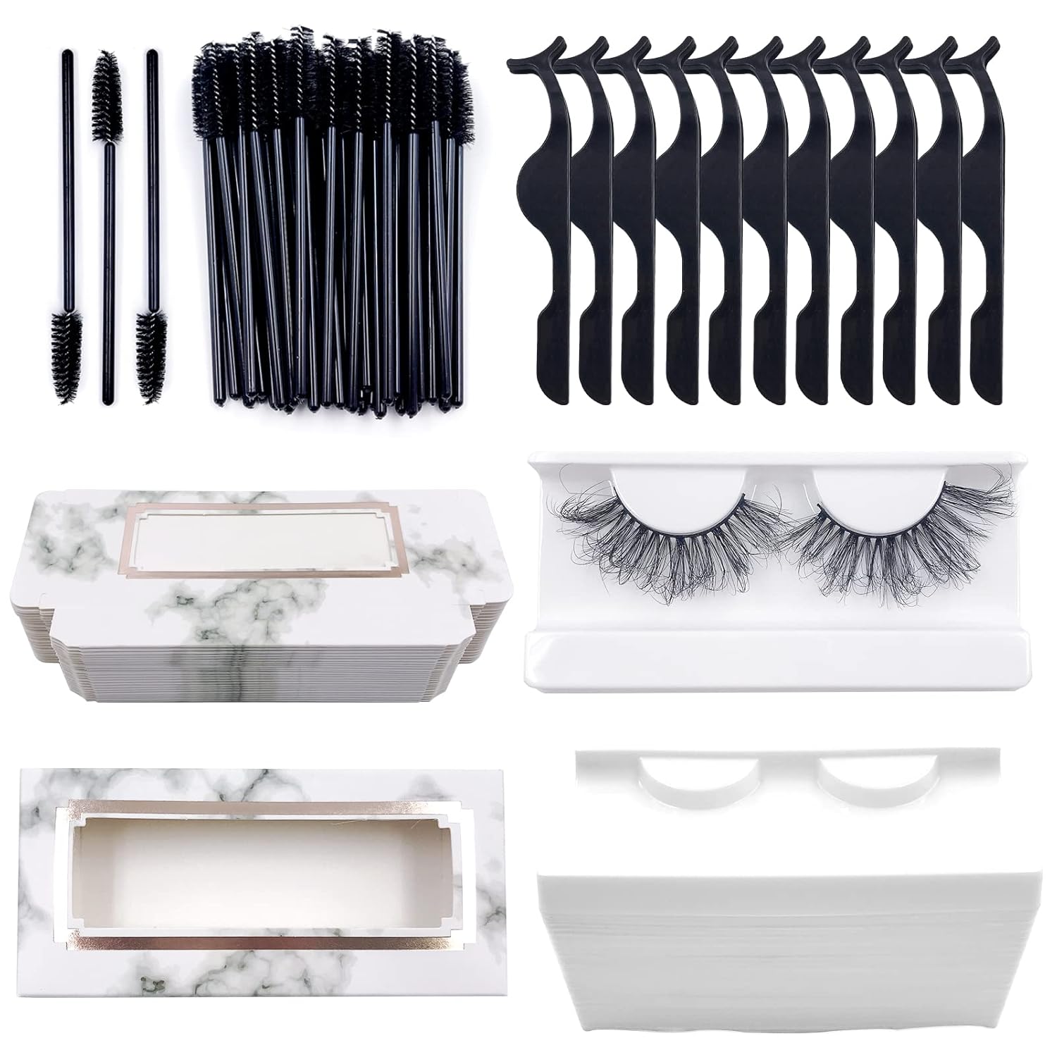 Amazon.com: 190 Lash Boxes Packaging Wholesale Including 30 Empty ...