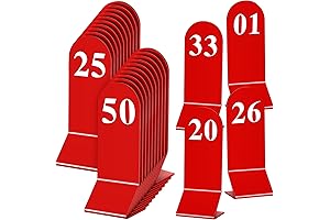Double Sided Table Numbers for Weddings and Events