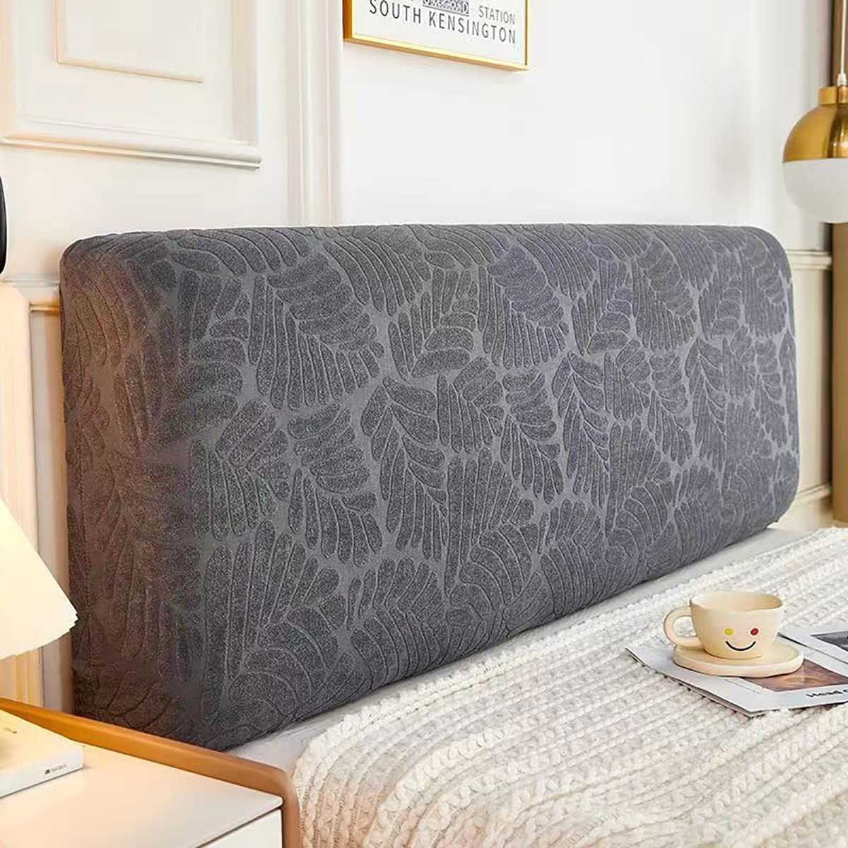 Copritestiera Letto Elastico 180cm - Nero, Lavabile, Per Testiere 170-190cm - Foto 4