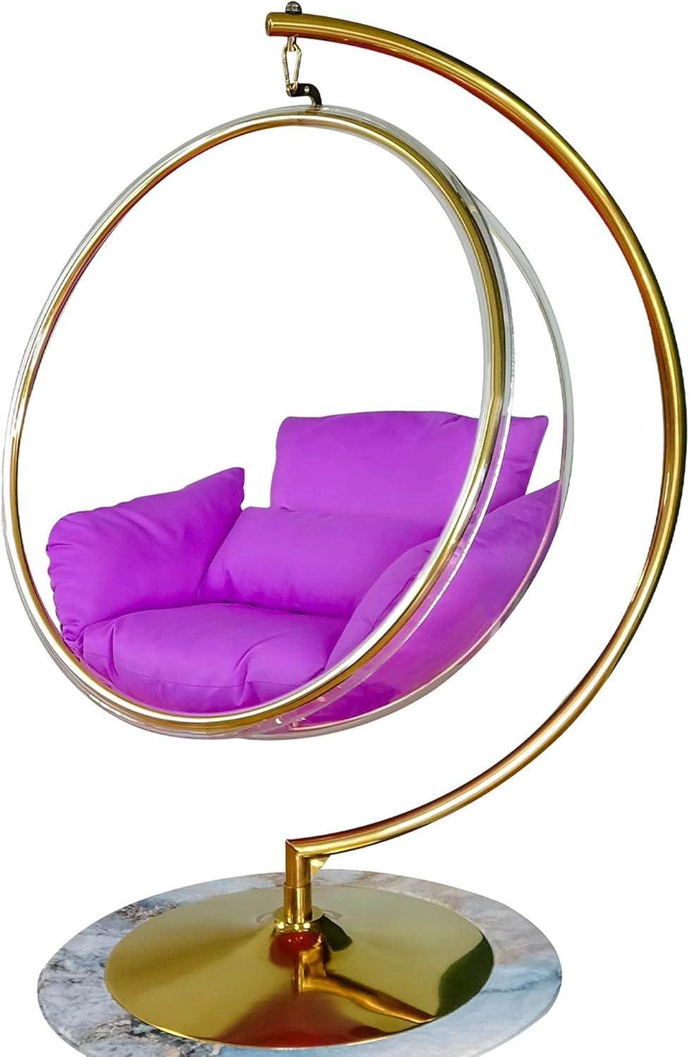 SK CHUMRA Bubble Hanging Chair Clear Acrylic Accent Swing