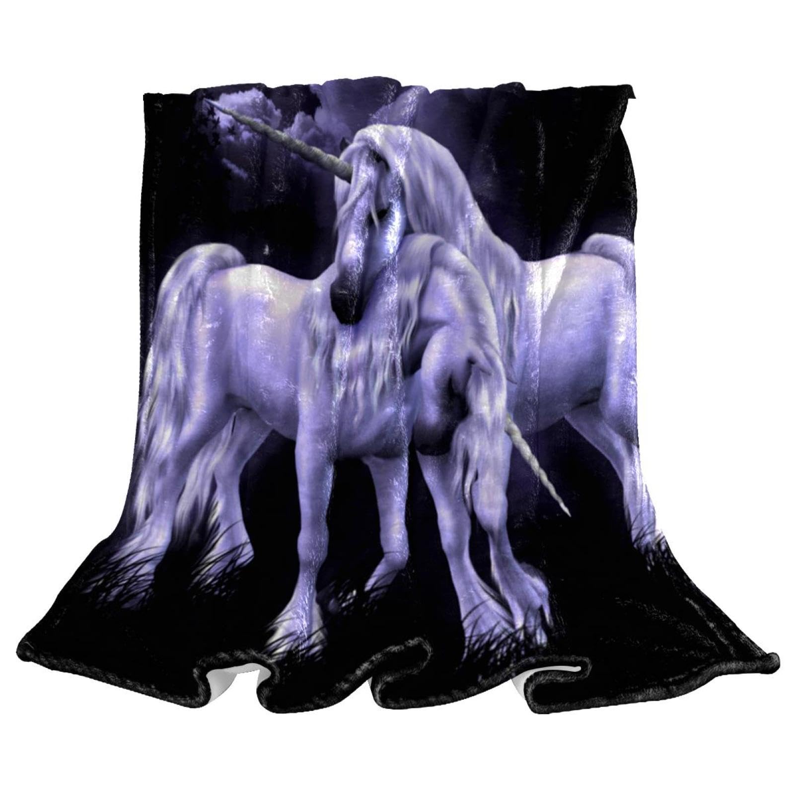 Couverture polaire licorne contre le froid au bureau et au salon