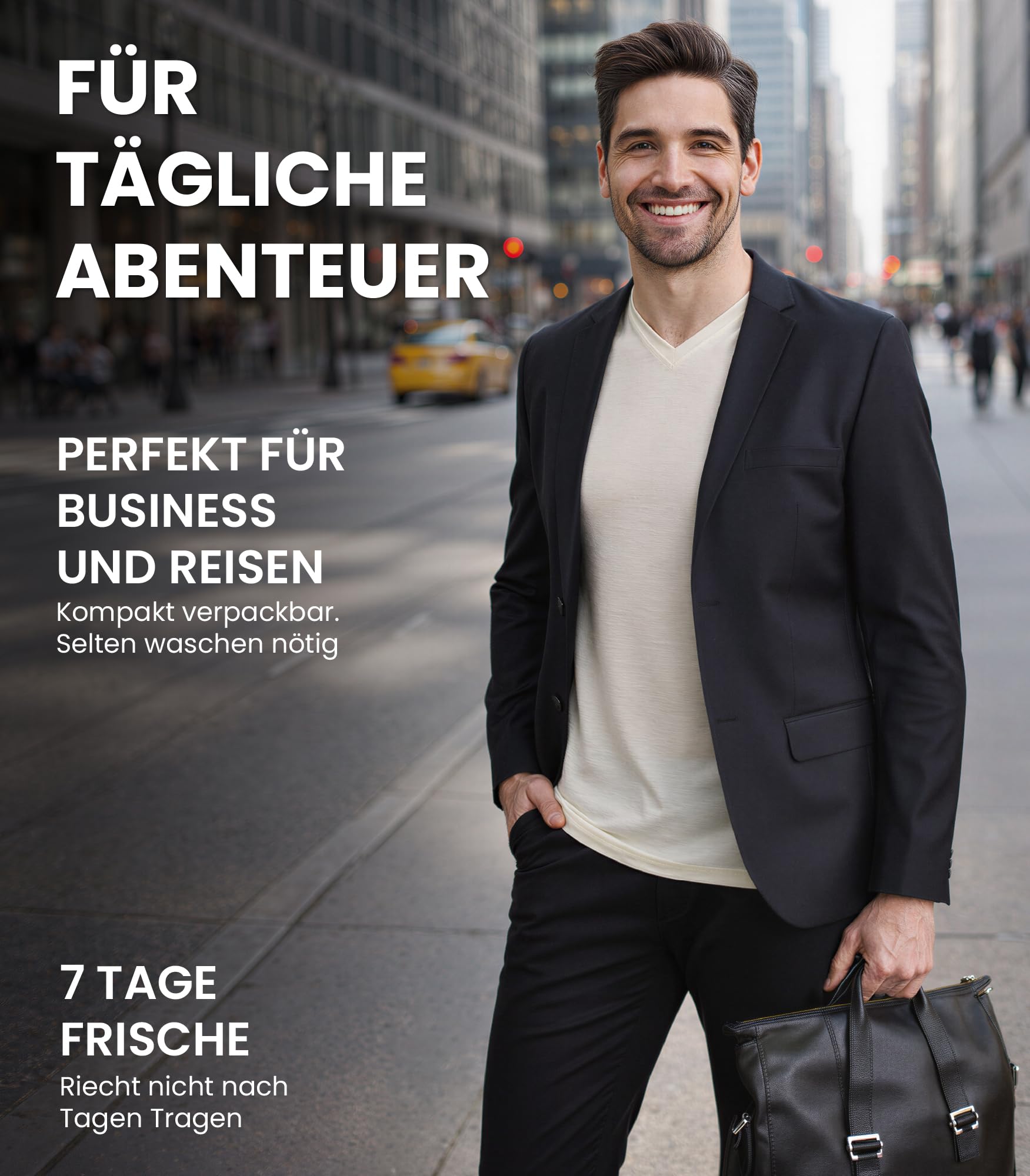 100% Merino Wolle Tshirt Herren - Merino Shirt Herren, Unterhemden Männer, Sports & Outdoor Gym Shirt (Small, Grey Melange)