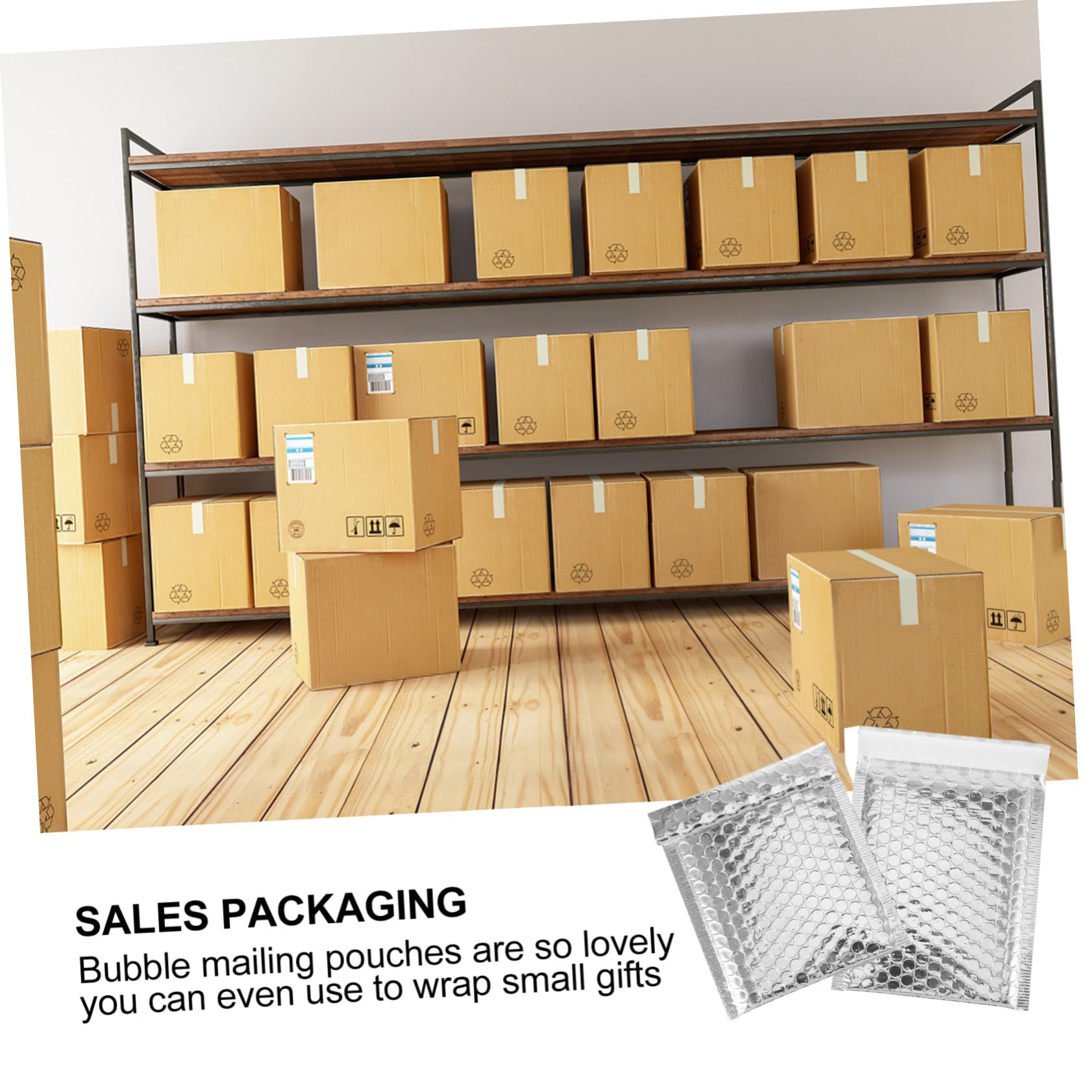100 Stück Gepolsterte Versandtaschen Selbstklebend Silber Versandtaschen Gepolstert Briefumschläge Luftpolster Versandhüllen Wasserabweisend Leichte Mailing Bags
