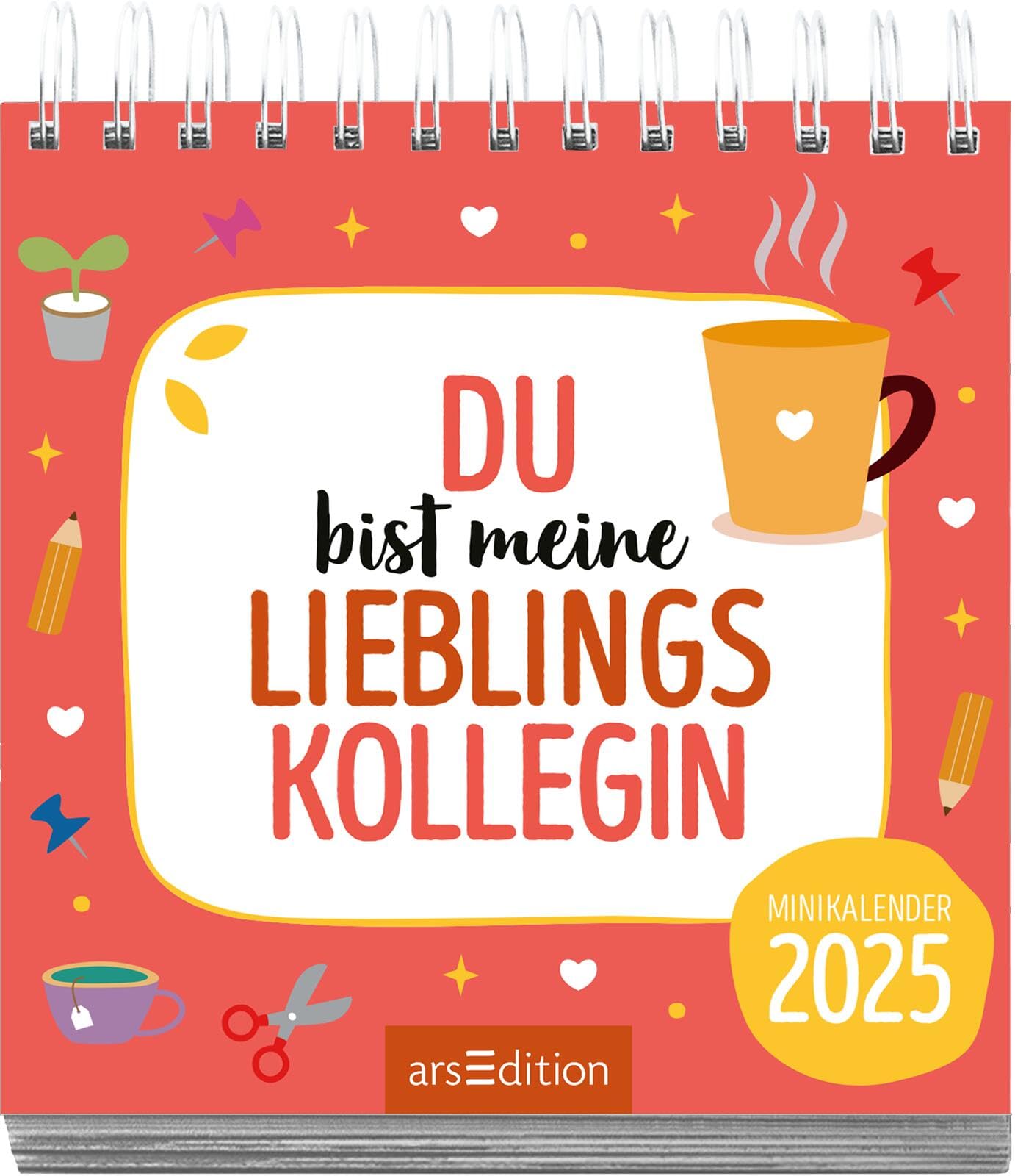 Display Monatskalender 2025: Mit 4 x 5 Ex. | Kleine Tischkalender voller lieber Worte für liebe Menschen