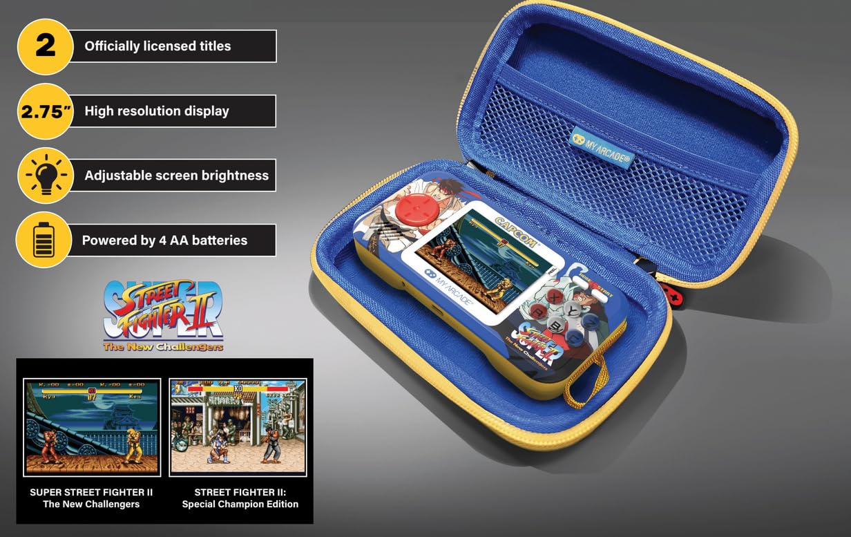MY ARCADE POCKET PLAYER スーパーストリートファイターⅡ Amazon.com: My Arcade Street Fighter II Pocket Player Pro: Capcom