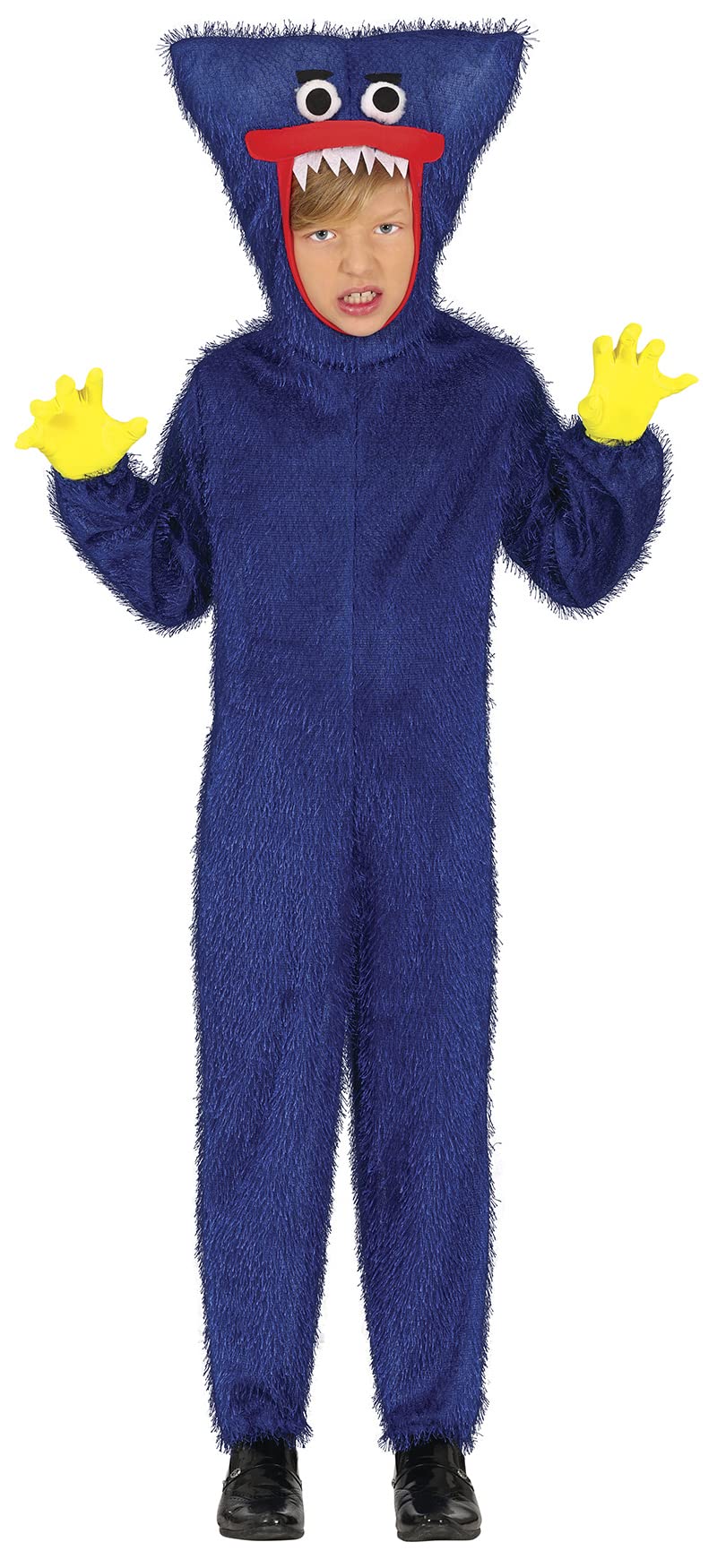 FIESTAS GUIRCA Disfraz Hinchable De Monstruo Abrazador Para Niños – Oso Malvado Azul, Talla 7-9 Años, Ideal Para Halloween