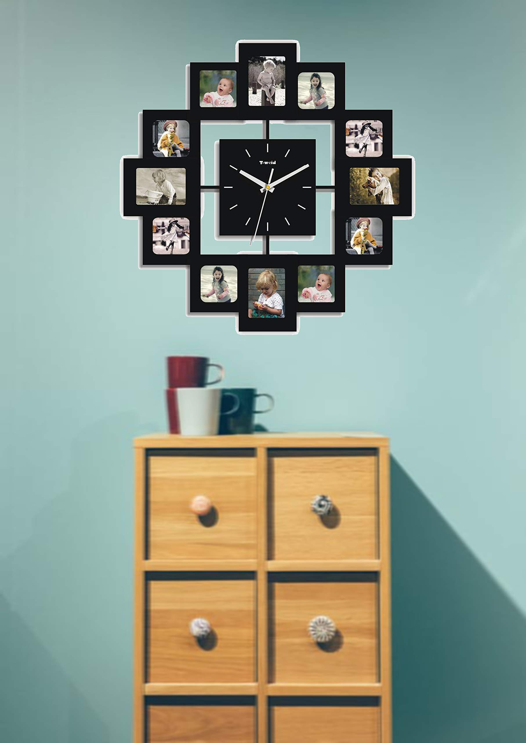 Amazon.com: Creative Motion 12-Photo Frame and Clock : Home & Kitchen