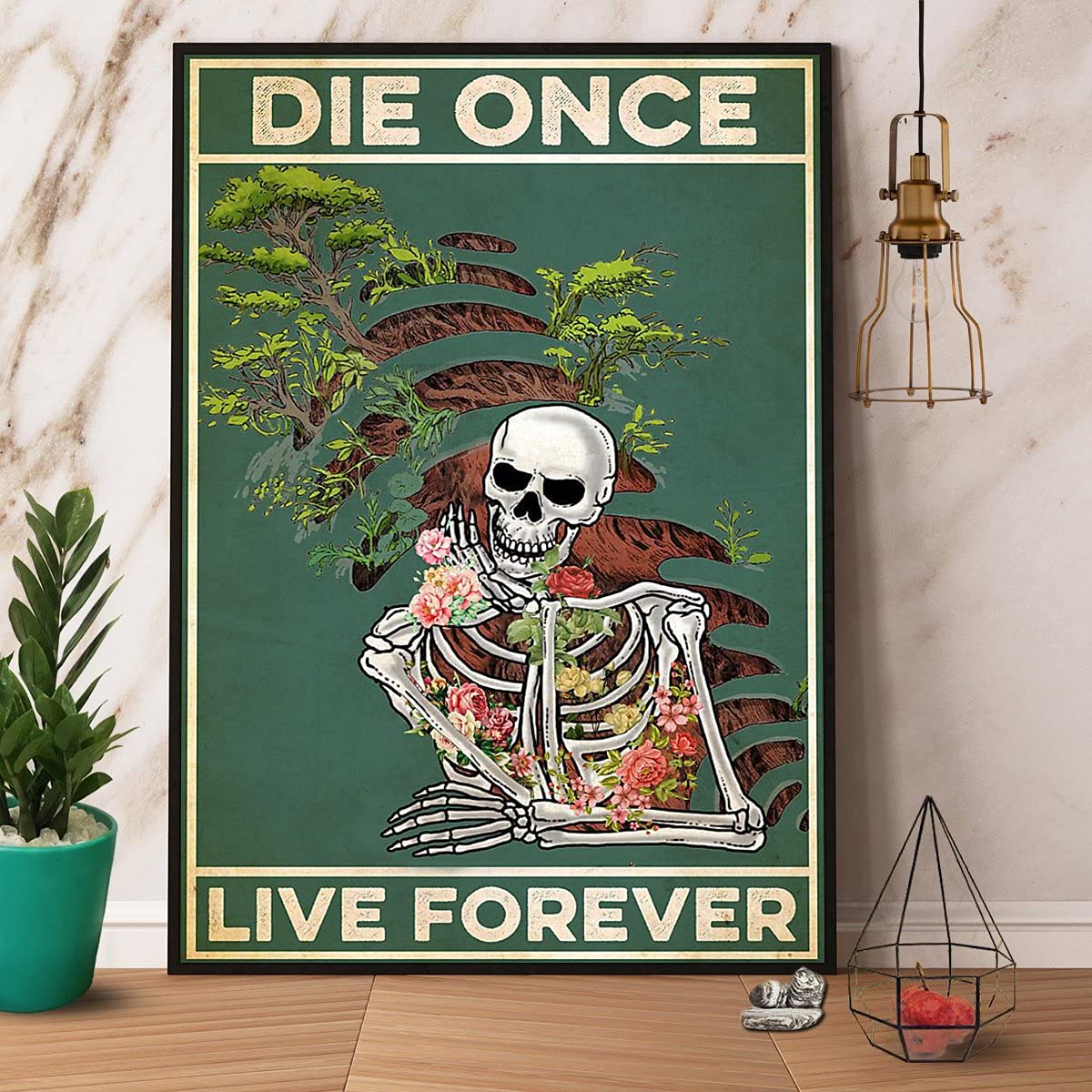 HOUVSSEN Tin Sign Gardening Because Murder is Wrong Poster Wall Art Decoration Home Kitchen Wall Decoration 8x12inch