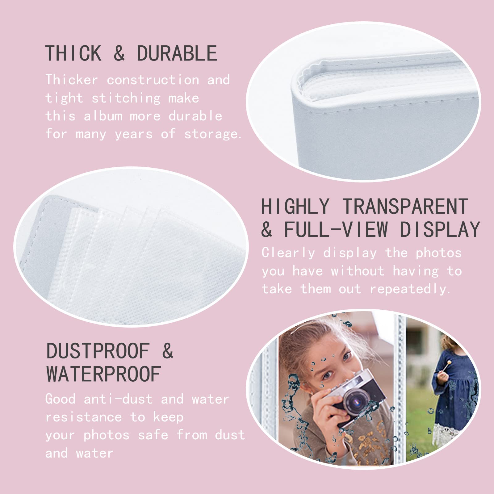 Album Photo Pour Fujifilm Instax Mini - 108 Poches Transparentes - Protection Et Rangement Facile