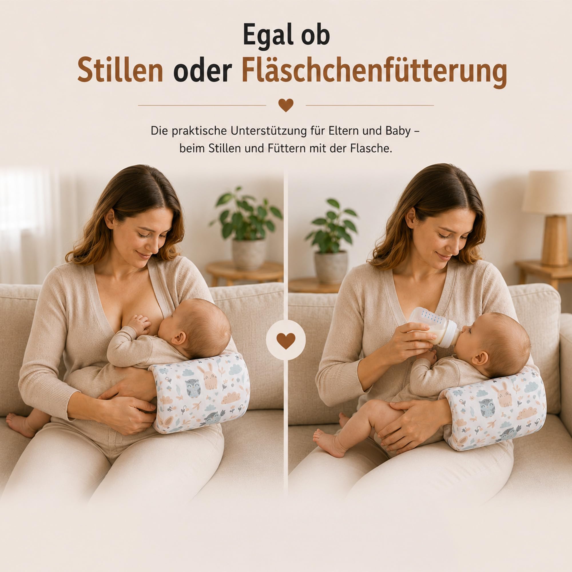 Totsy Baby Coussin Allaitement Bebe 20 cm - cousinettes Brassard d'allaitement pour bébé Petit oreillier de Grossesse et Nursing Breastfeeding Pregnancy Pillow Oeko-Tex Afrique Blanc