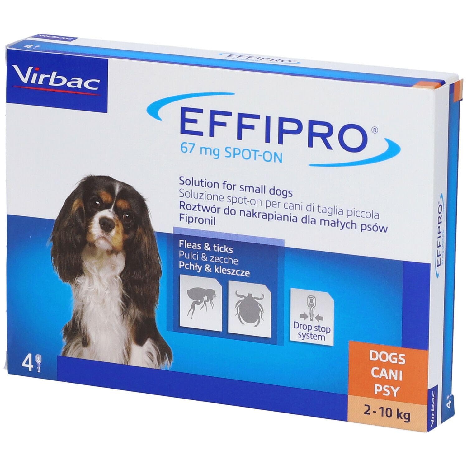 Virbac effipro dog- small 2-10 kg; confezione da 4 pipette
