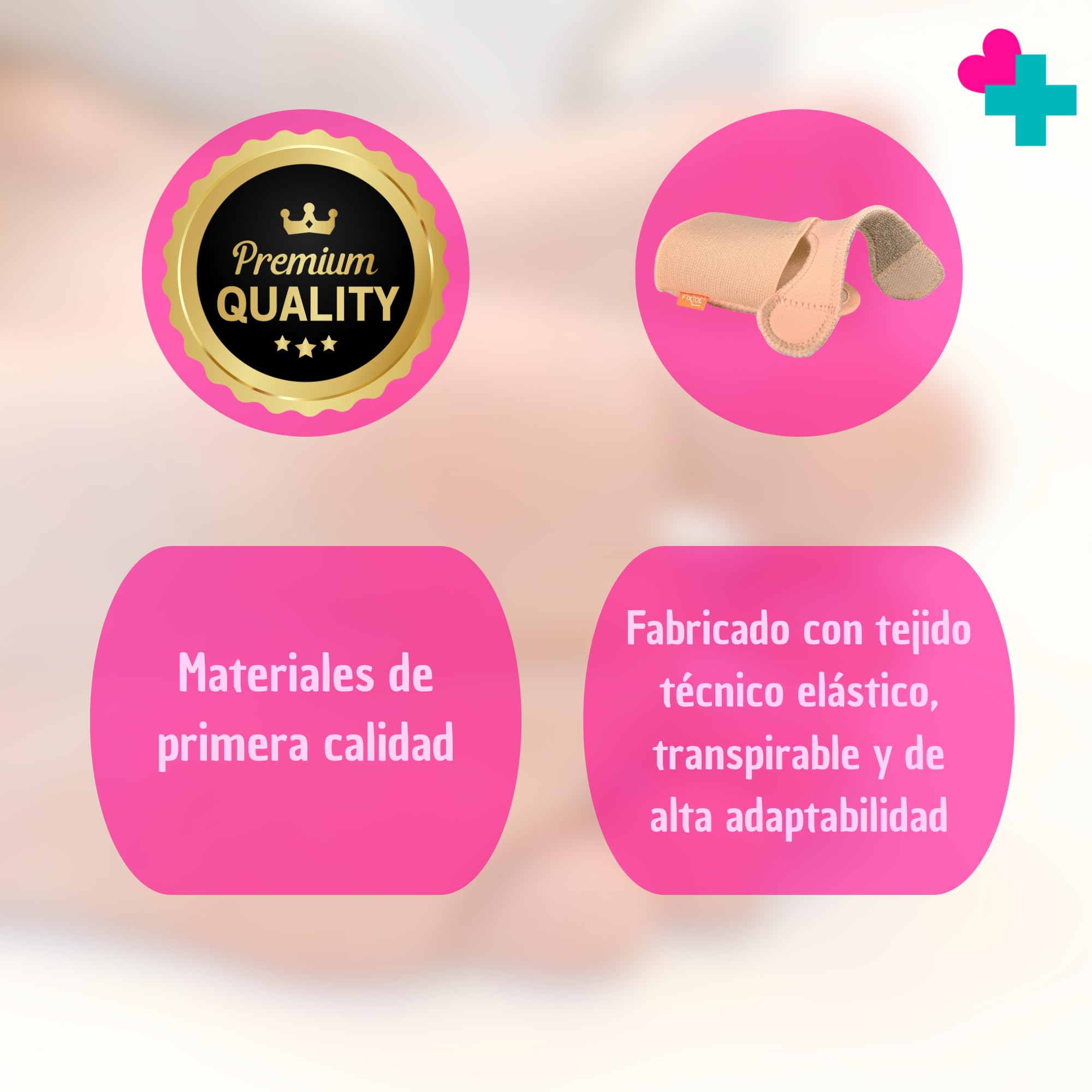 GERCARE Corrector de Dedos del Pie con Almohadilla Metatarsal | Separador de Dedos Ajustable con Banda Elástica | Alivio de Metatarsalgia, Dolor en Antepié y Alineación del Dedo