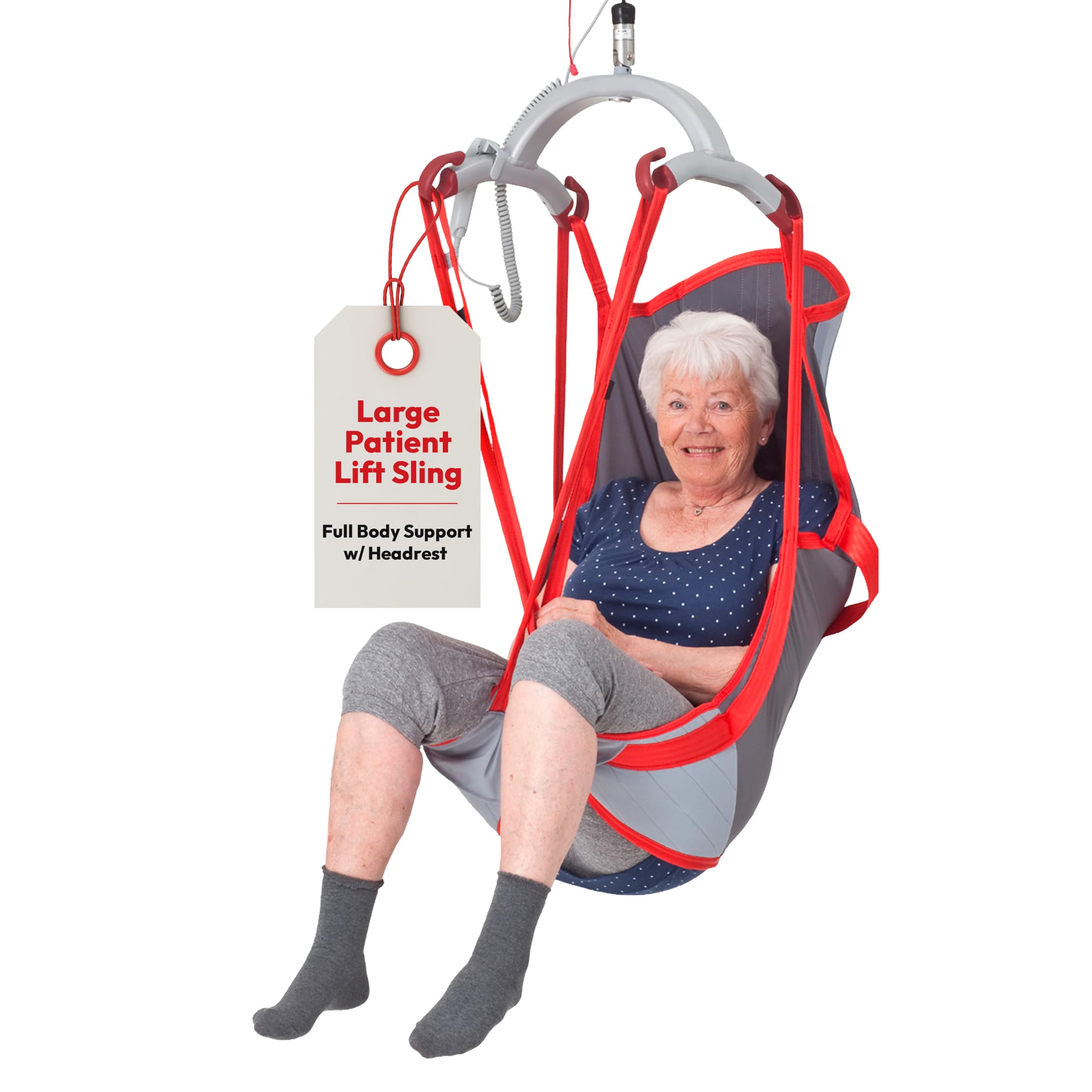 Molift RgoSling HighBack Padded Patient Lift Sling, Large, Full Body