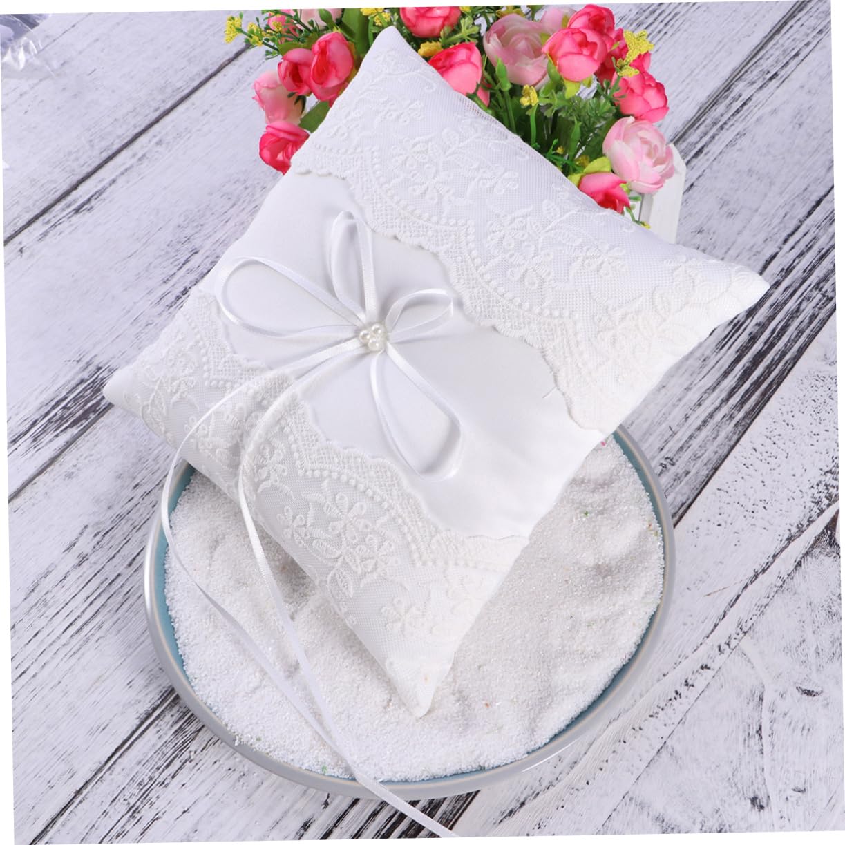 jojofuny 3 Pezzi 20x20cm Cuscino Da Sposa Decorazione Nuziale Cuscino Decorativo