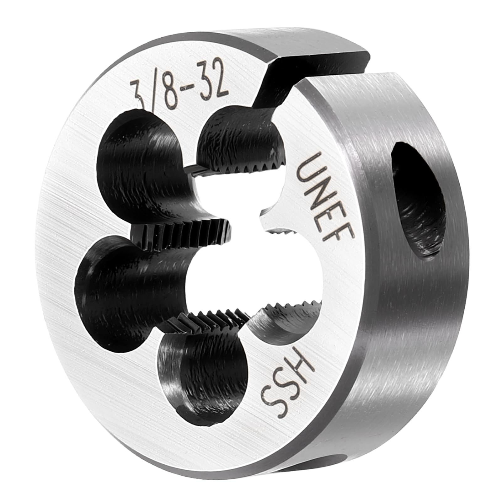 PATIKIL Round Threading Die 3/8"-32 High-Speed Steel Adjustable