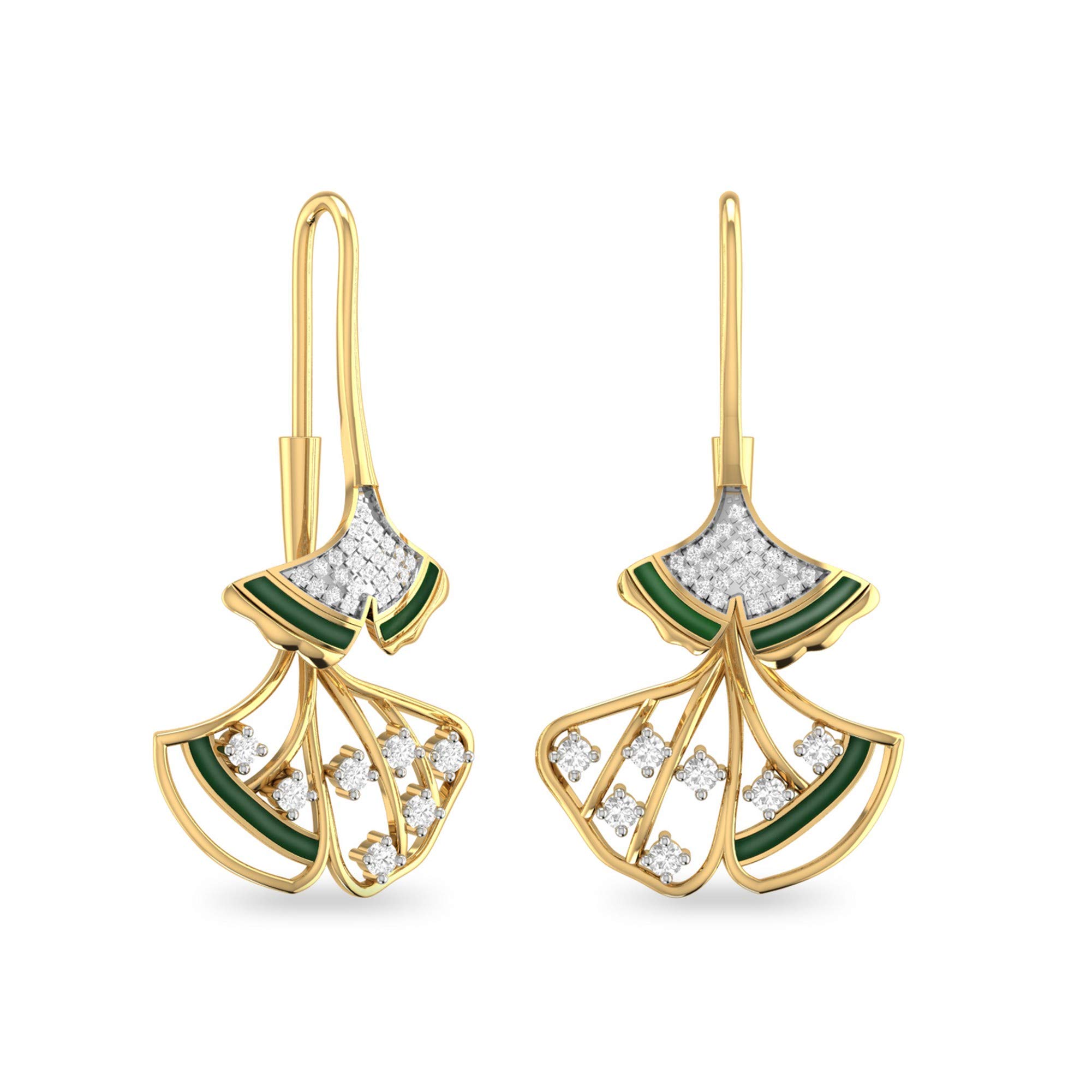 pc jeweller yellow-gold and Solitaire Stud Earrings for Women-picture-31
