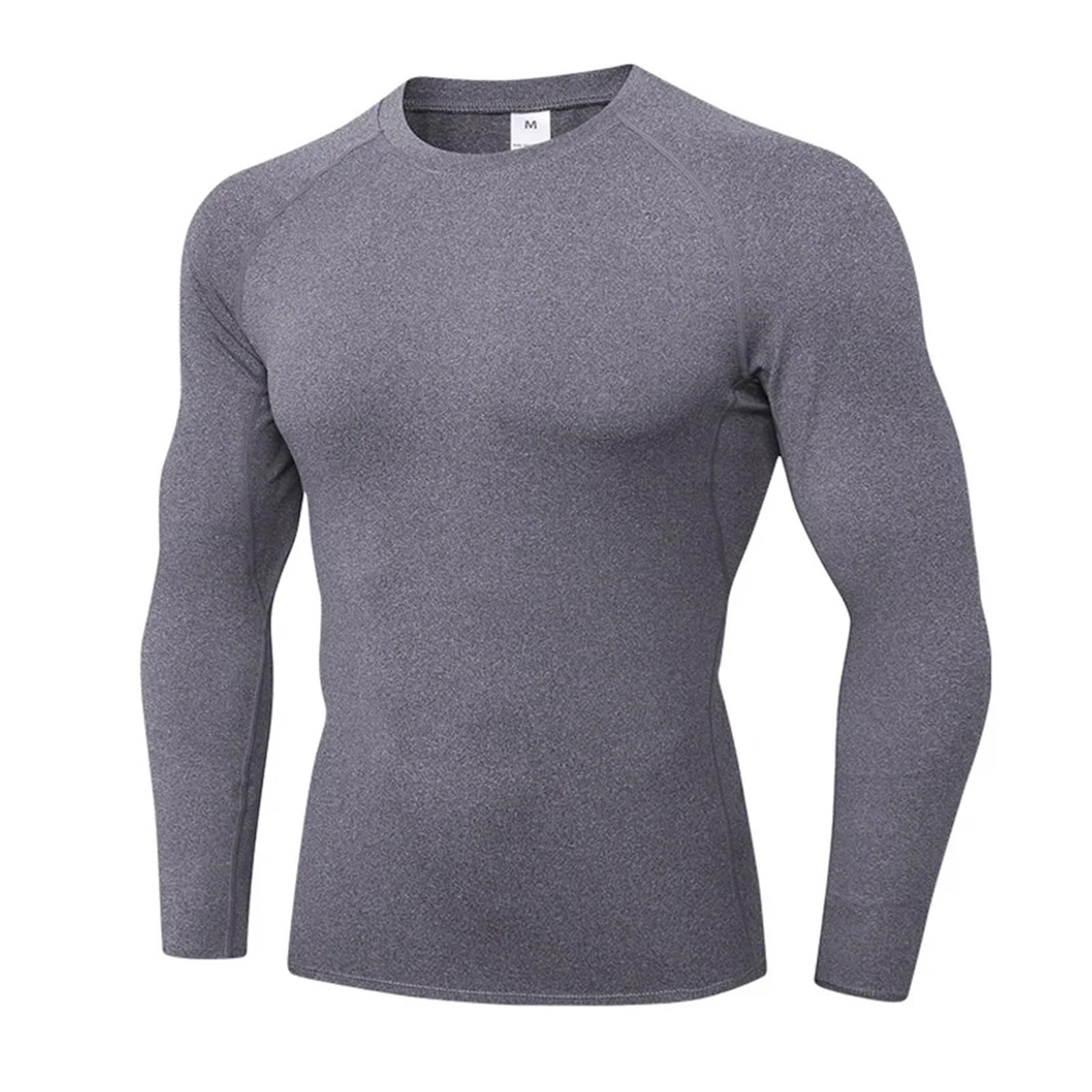 Camisas de compresión for Hombre, Camiseta Manga Larga for Entrenamiento, Gimnasio, Camisetas for Correr, Deportivas Capa Base Deportiva Fresca y Seca