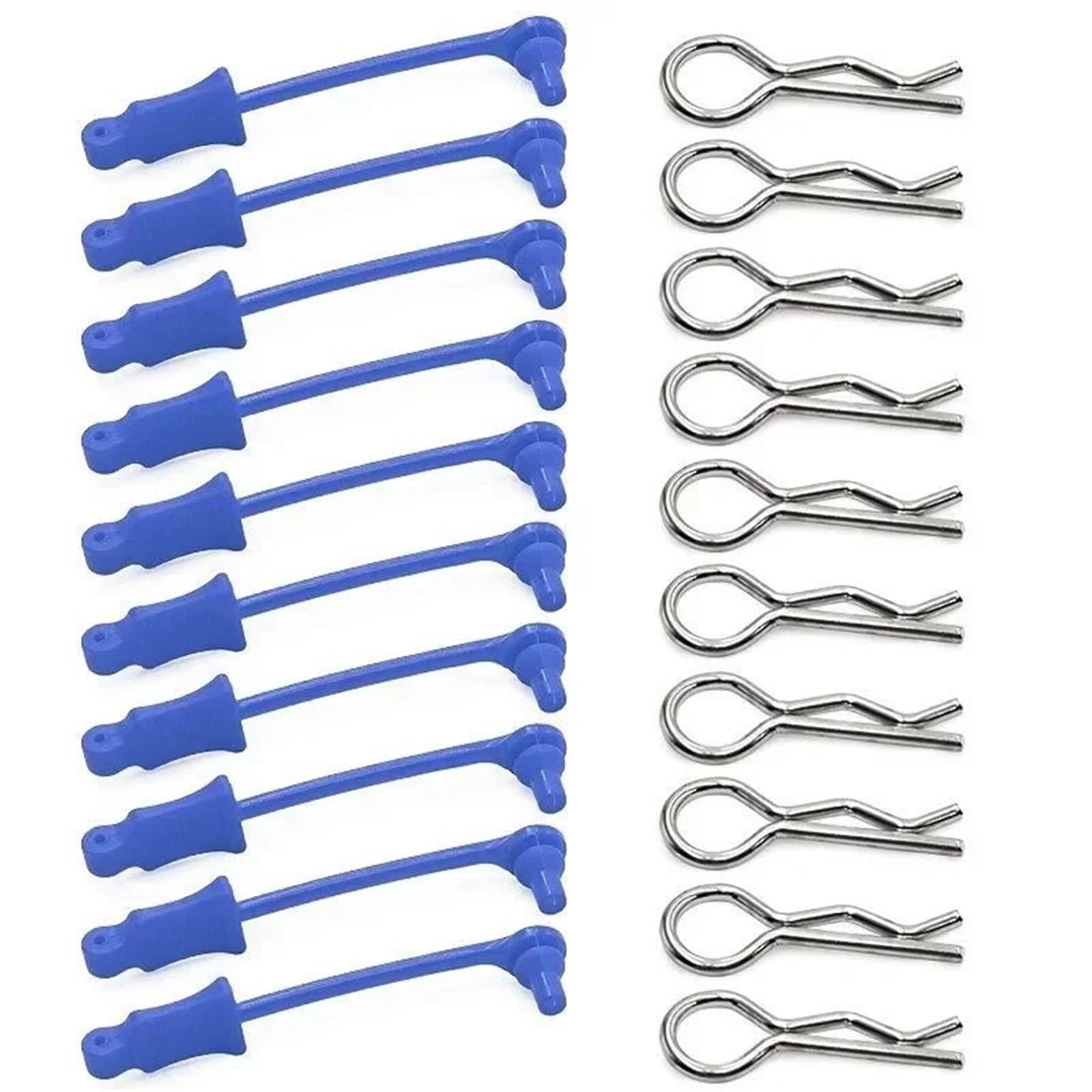 Retenedor Clip Cuerpo Acero 10Uds para Arrma 1/7 1/8 RC Coche